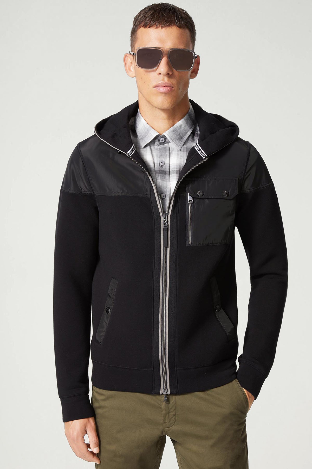 Bogner Warten Kapüşonlu Hibrit Streç Ceket-Libas Trendy Fashion Store