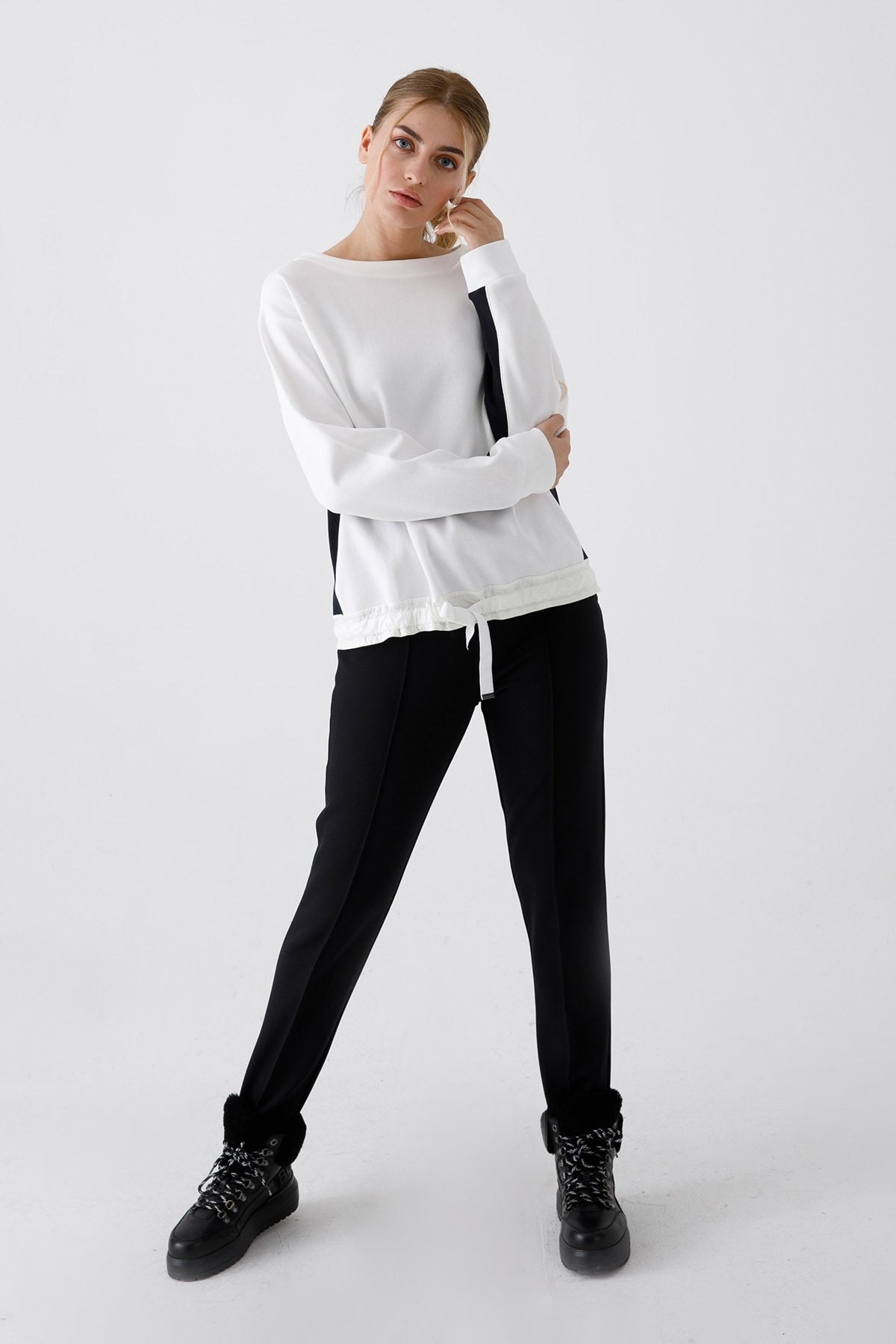 Bogner Niara Belden Büzgülü Sweatshirt-Libas Trendy Fashion Store