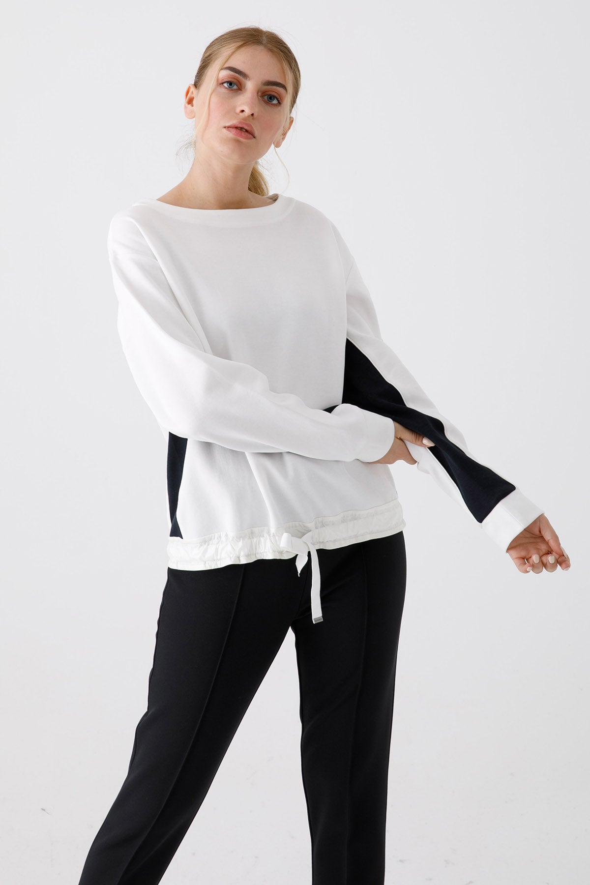 Bogner Niara Belden Büzgülü Sweatshirt-Libas Trendy Fashion Store