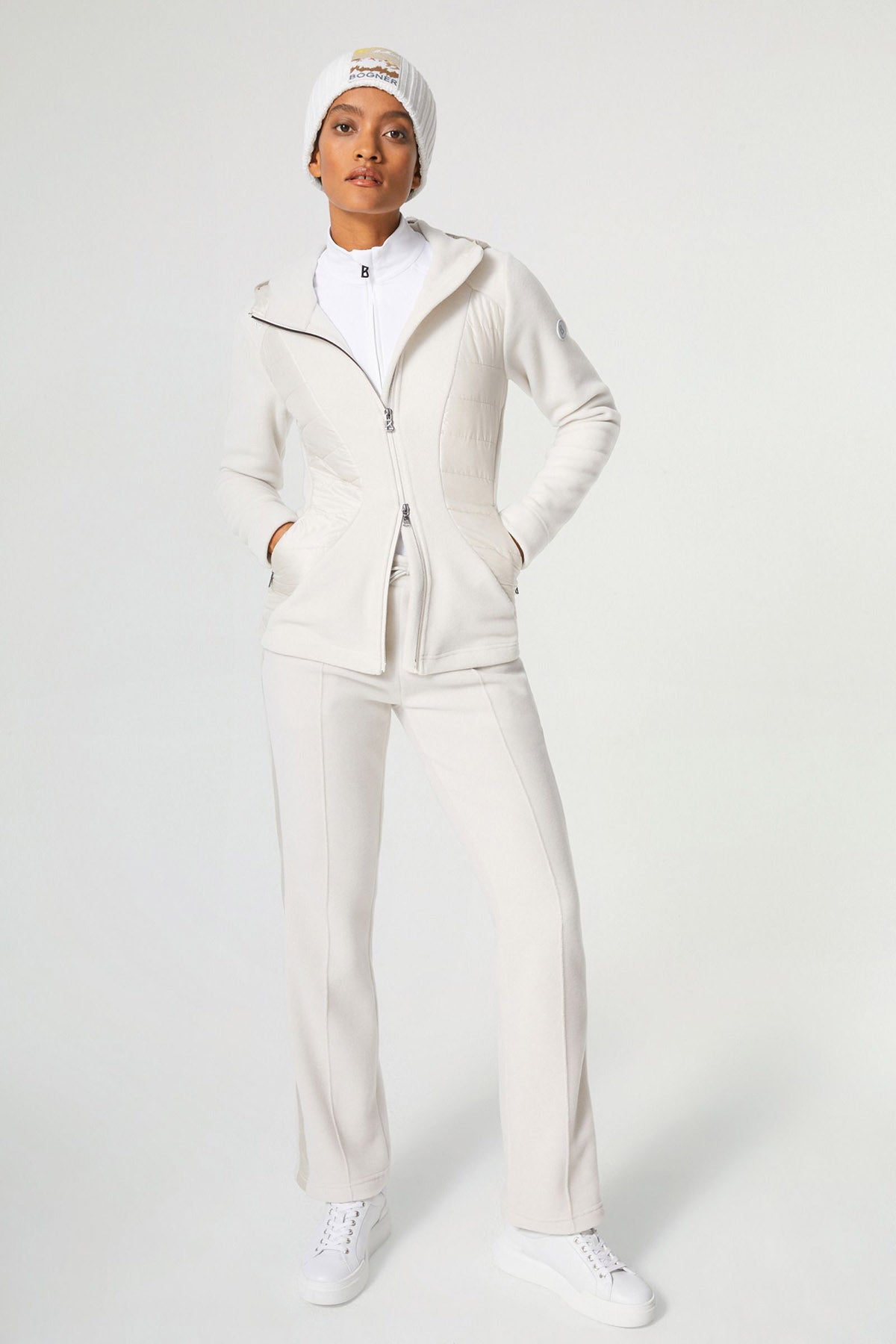 Bogner Gracy Kapüşonlu Polar Sweatshirt Ceket-Libas Trendy Fashion Store