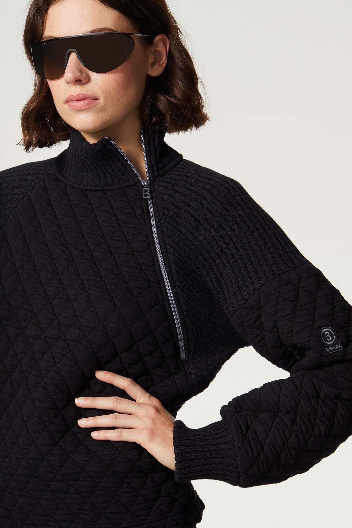 Bogner Kaley Kapitone Düşük Omuz Sweatshirt-Libas Trendy Fashion Store