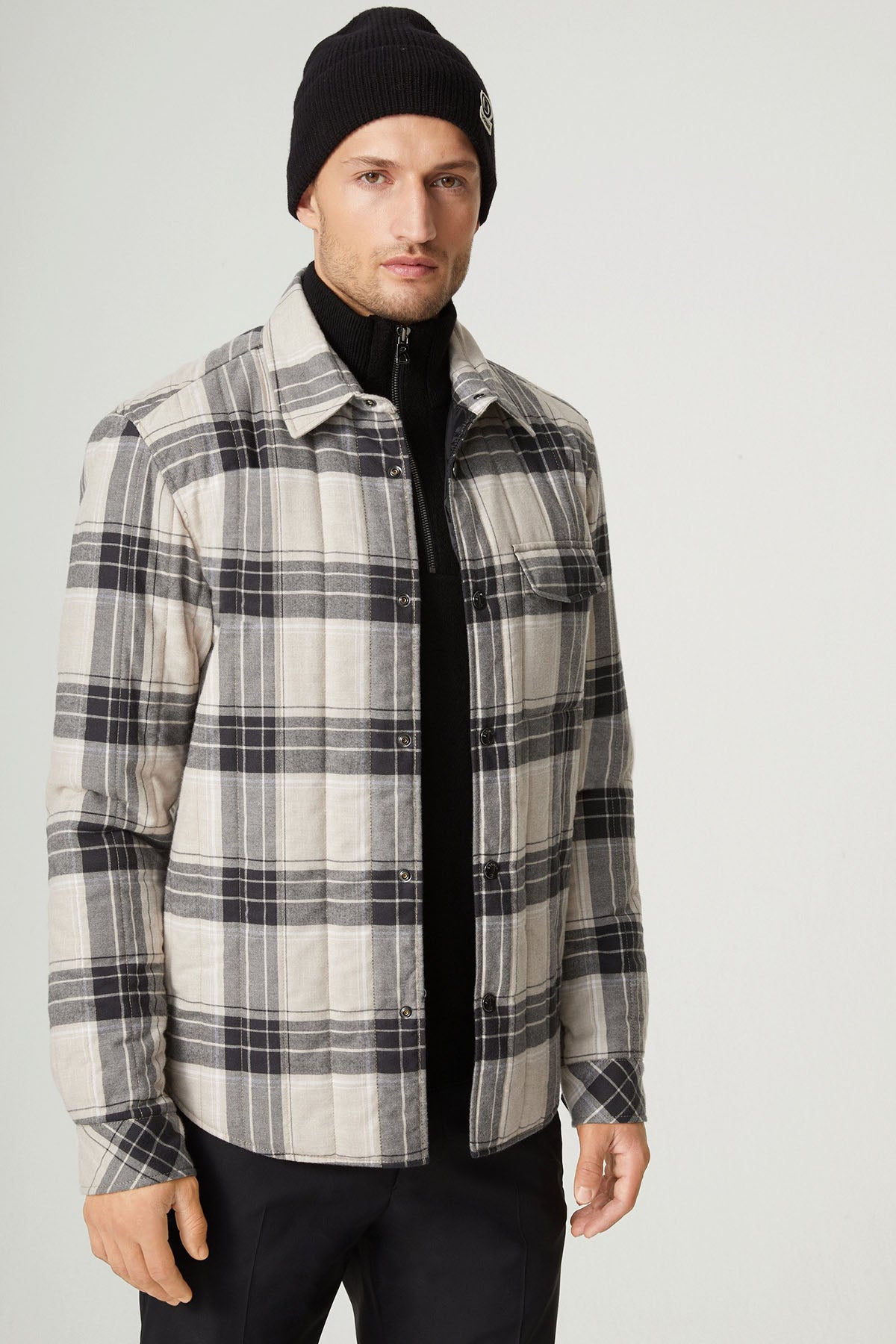 Bogner Ekoseli Gömlek Ceket-Libas Trendy Fashion Store