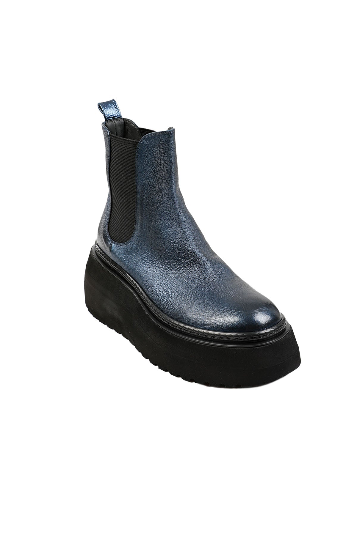 Fruit Spor Platform Tabanlı Parlak Metalik Deri Bot-Libas Trendy Fashion Store