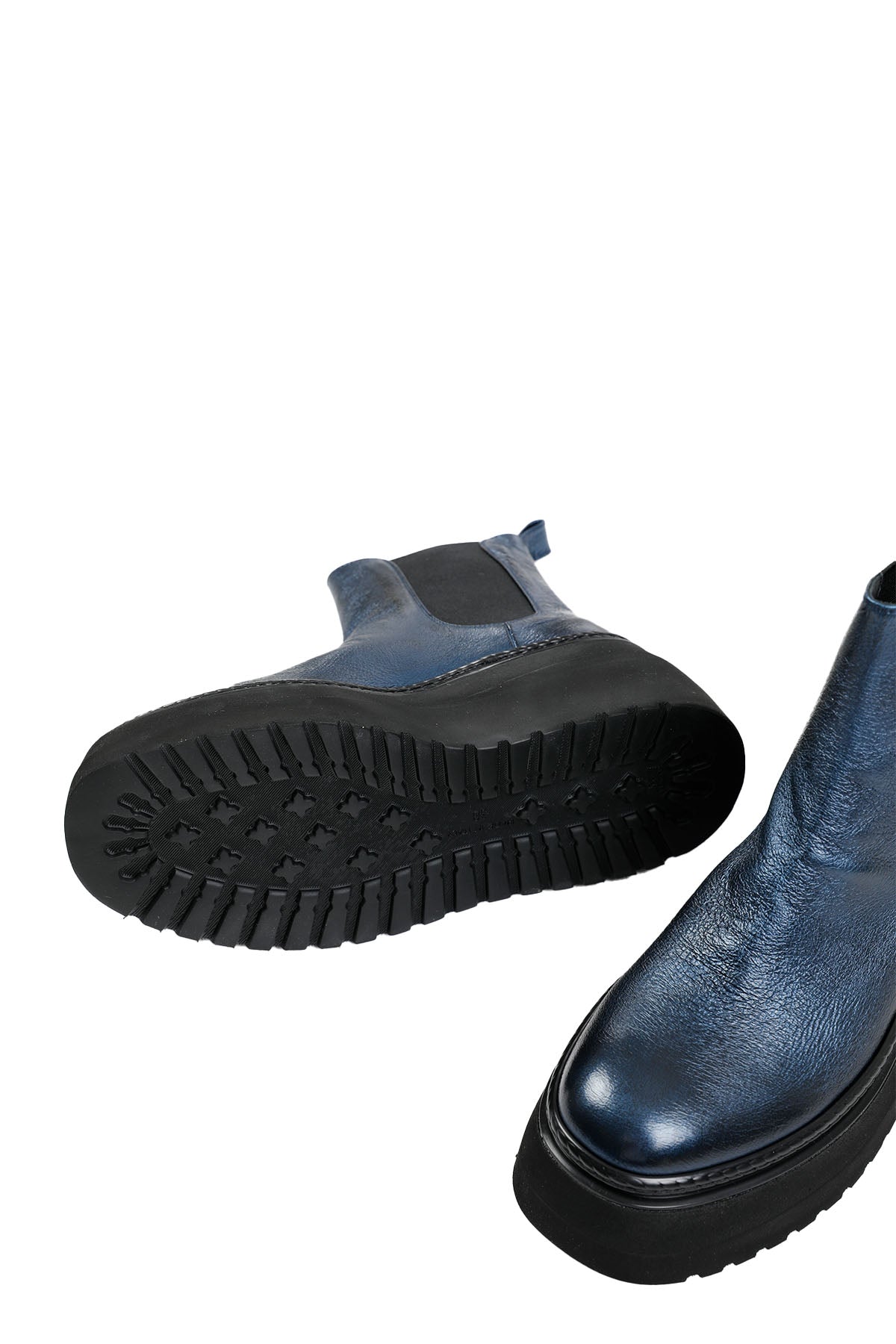 Fruit Spor Platform Tabanlı Parlak Metalik Deri Bot-Libas Trendy Fashion Store