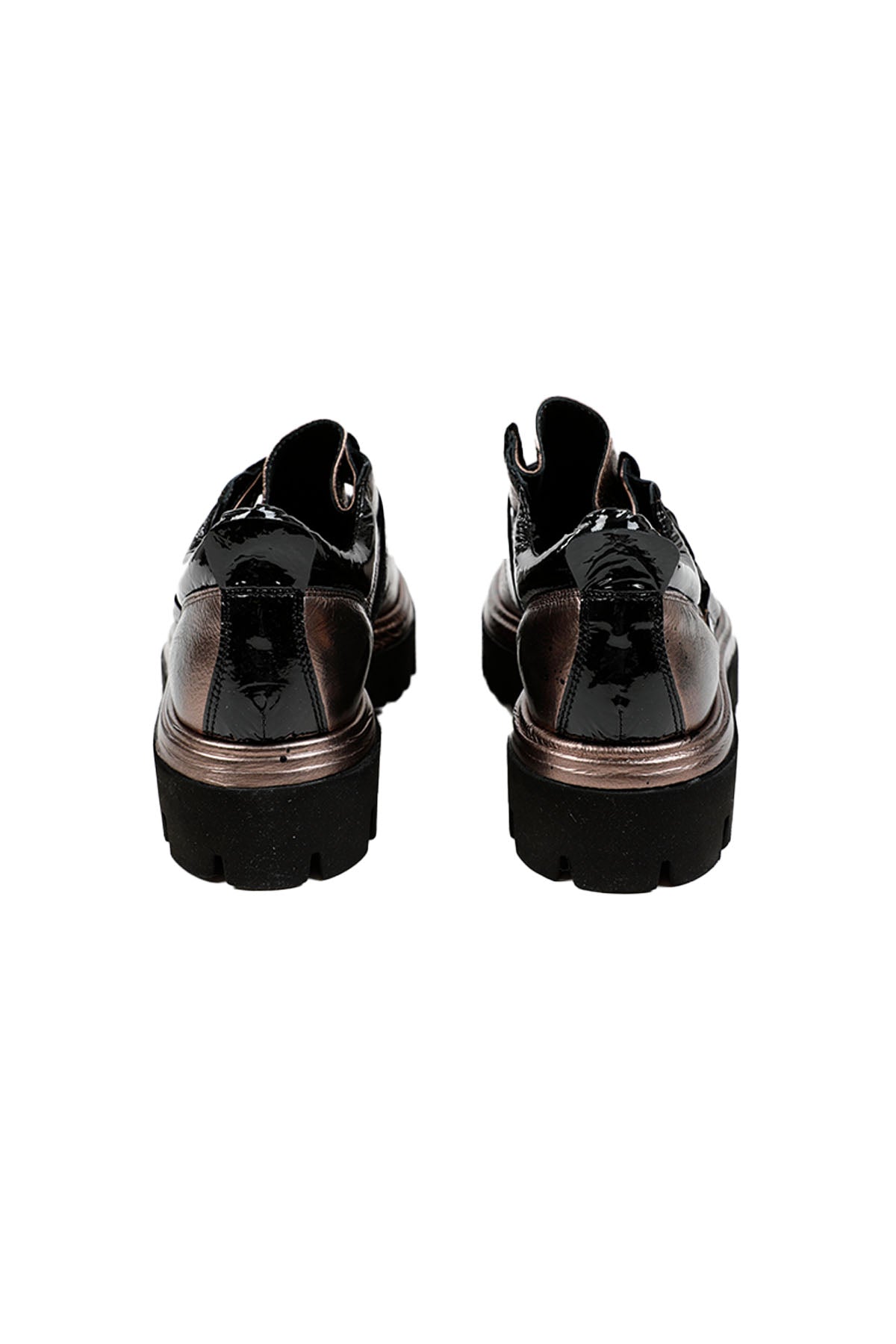 Fruit Rugan Tokalı Metalik Loafer Ayakkabı-Libas Trendy Fashion Store