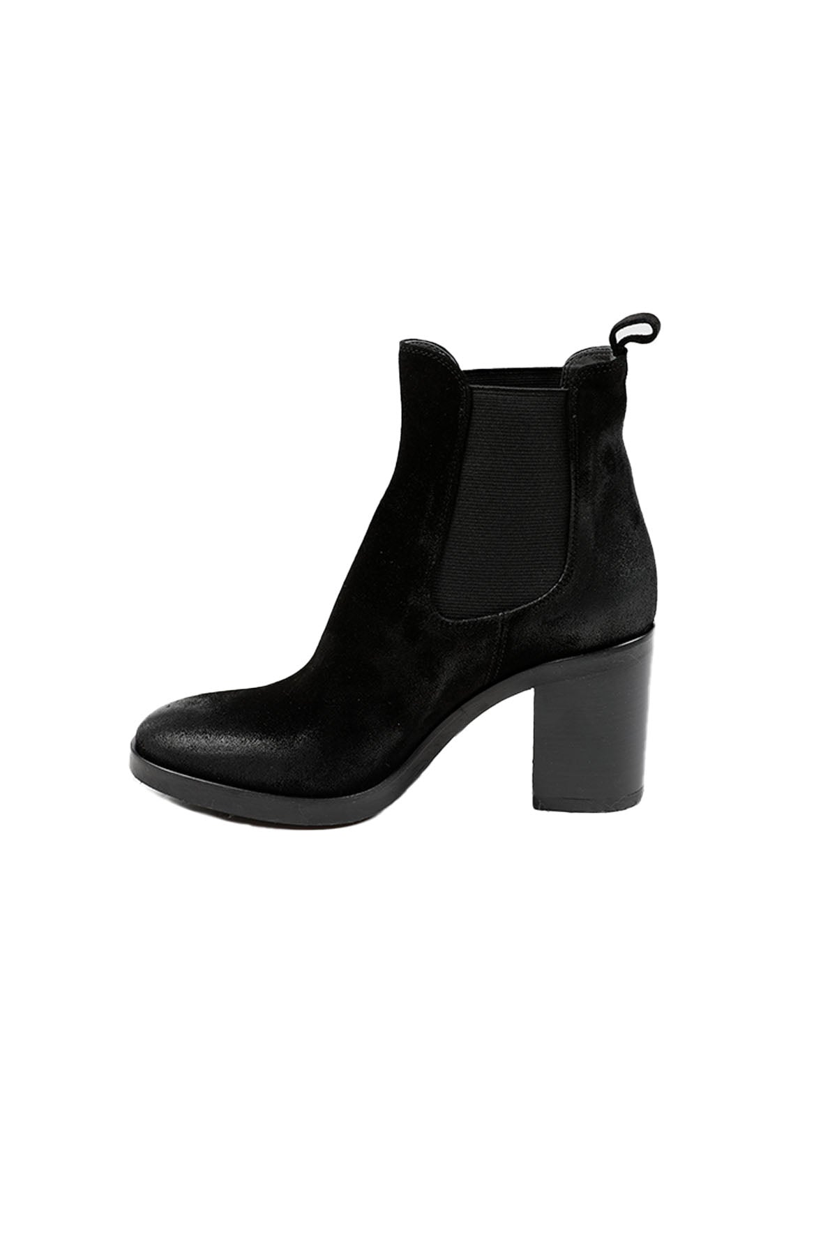 Fruit Kalın Topuklu Lastikli Nubuk Bot-Libas Trendy Fashion Store