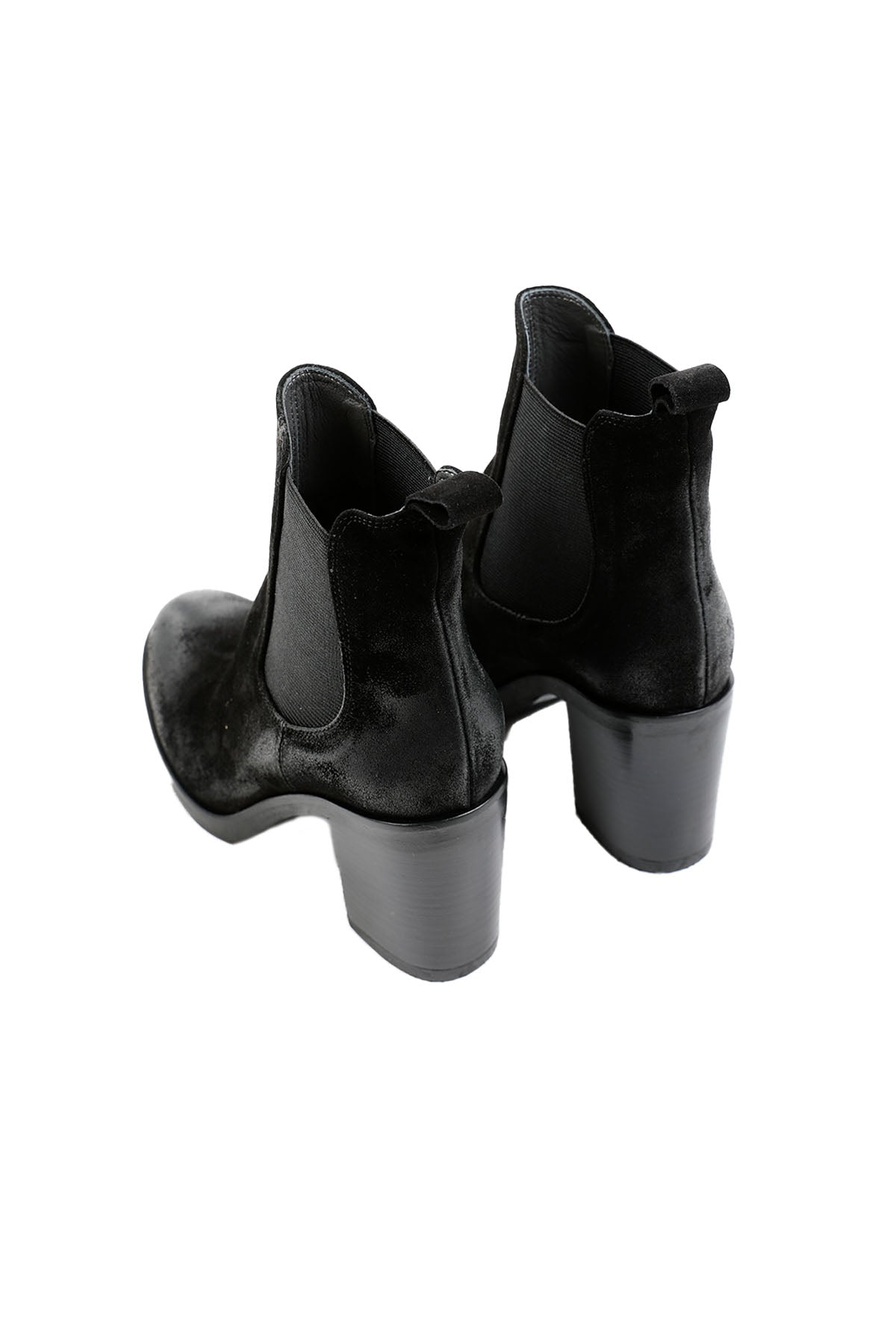 Fruit Kalın Topuklu Lastikli Nubuk Bot-Libas Trendy Fashion Store