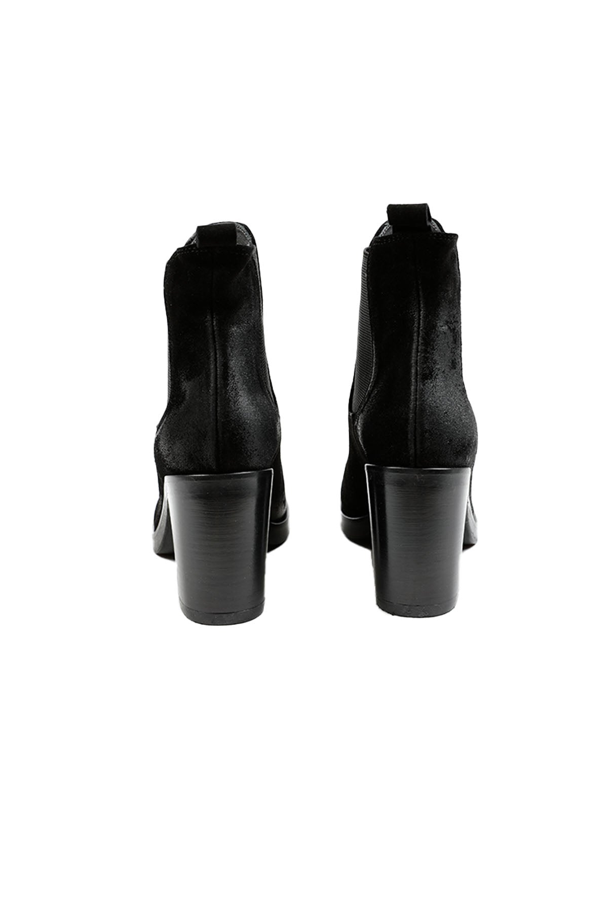 Fruit Kalın Topuklu Lastikli Nubuk Bot-Libas Trendy Fashion Store