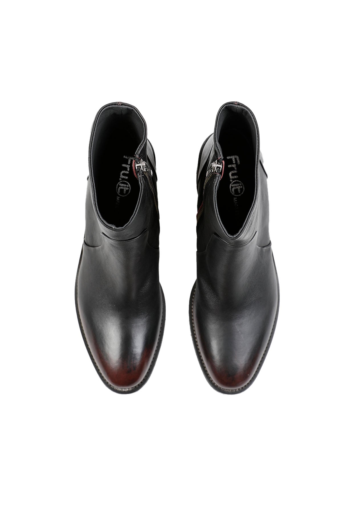 Fruit Kalın Topuklu Fermuarlı Deri Bootie Bot-Libas Trendy Fashion Store