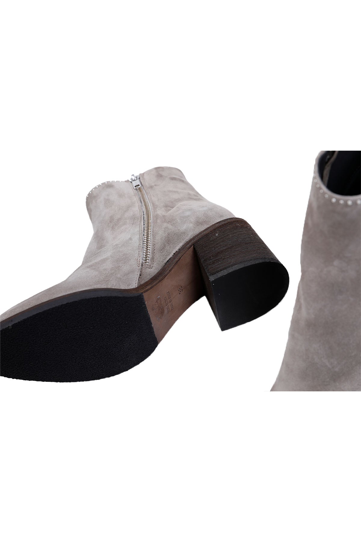 Fruit Kalın Topuklu Süet Bot-Libas Trendy Fashion Store