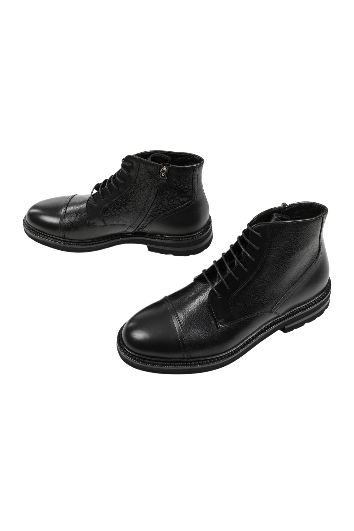 Henderson Vibram Vi-Lite Taban Yandan Fermuarlı Deri Bot-Libas Trendy Fashion Store