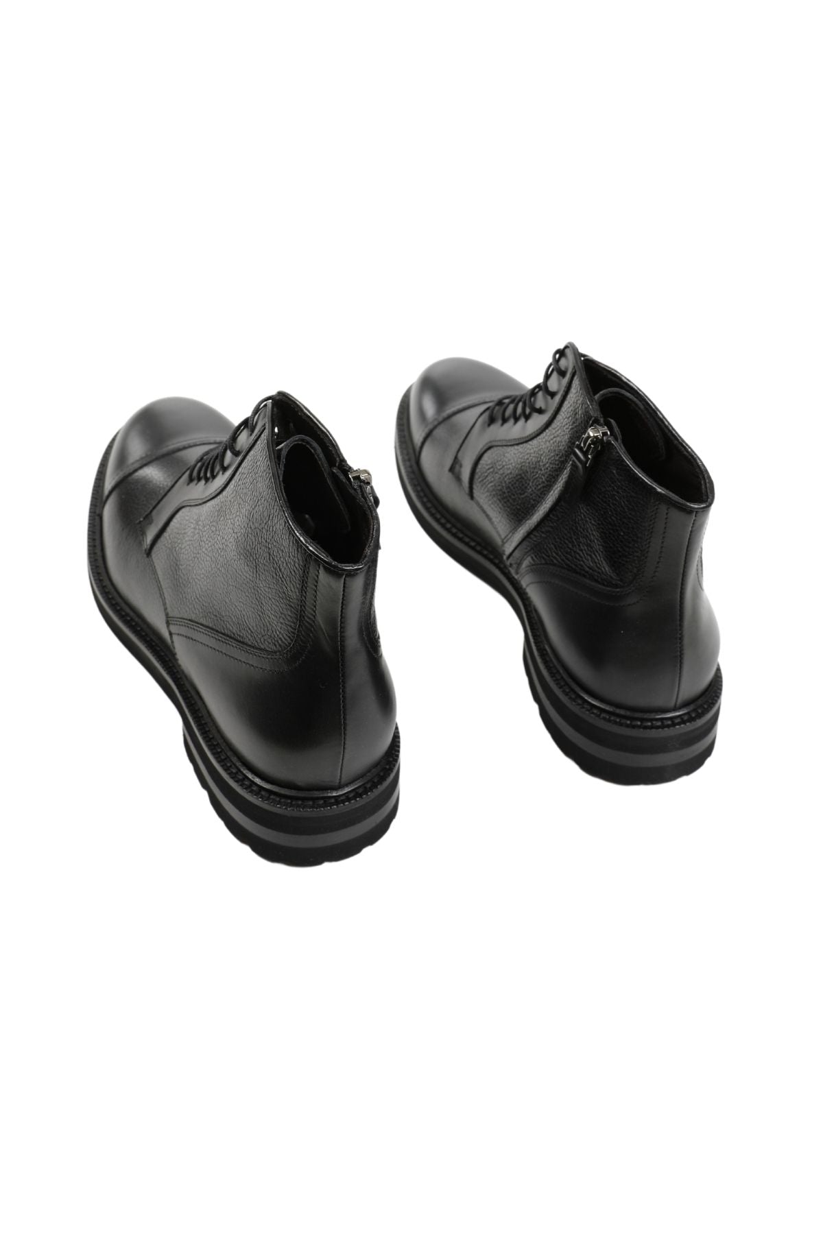 Henderson Vibram Vi-Lite Taban Yandan Fermuarlı Deri Bot-Libas Trendy Fashion Store