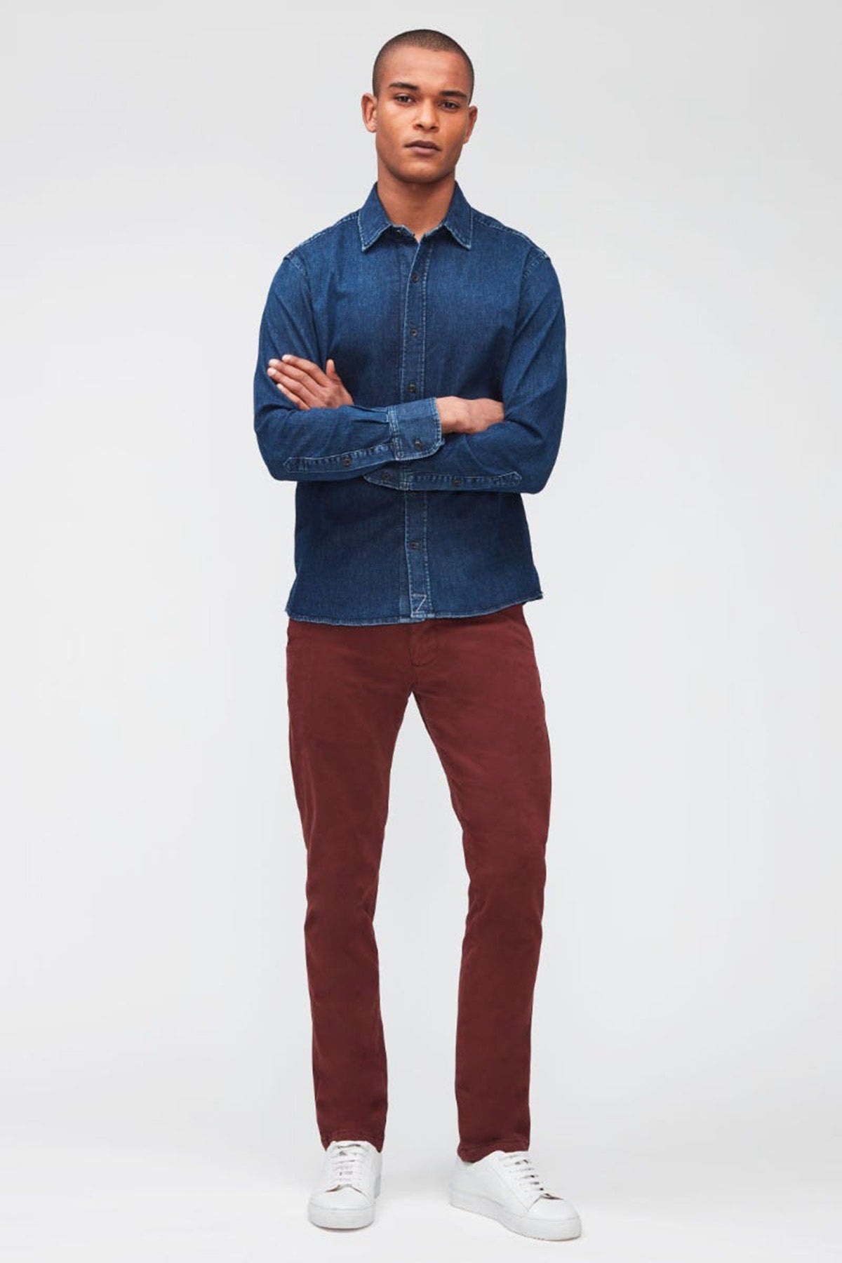 7 For All Mankind Slim Fit Denim Gömlek-Libas Trendy Fashion Store