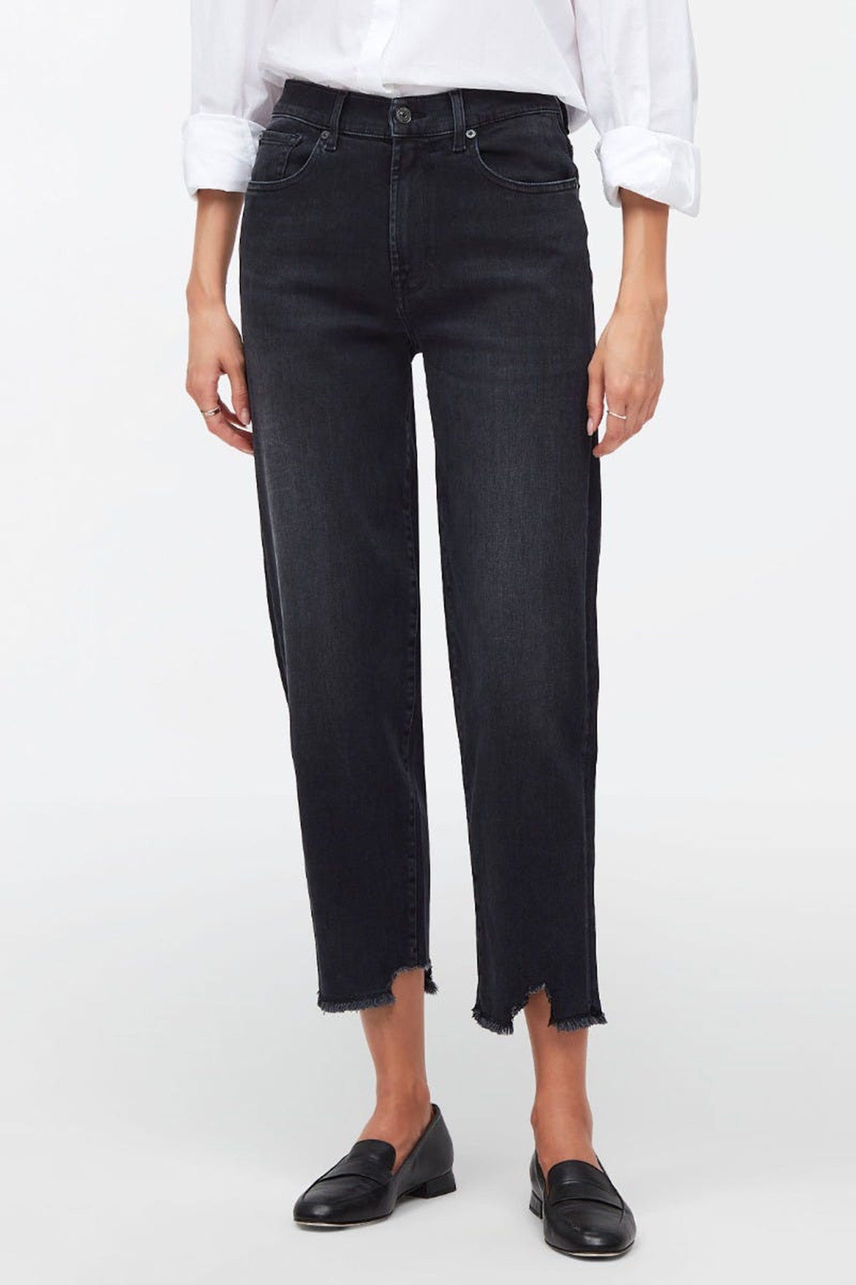 7 For All Mankind Malia Luxe Vintage Straight Fit Streç Jeans-Libas Trendy Fashion Store