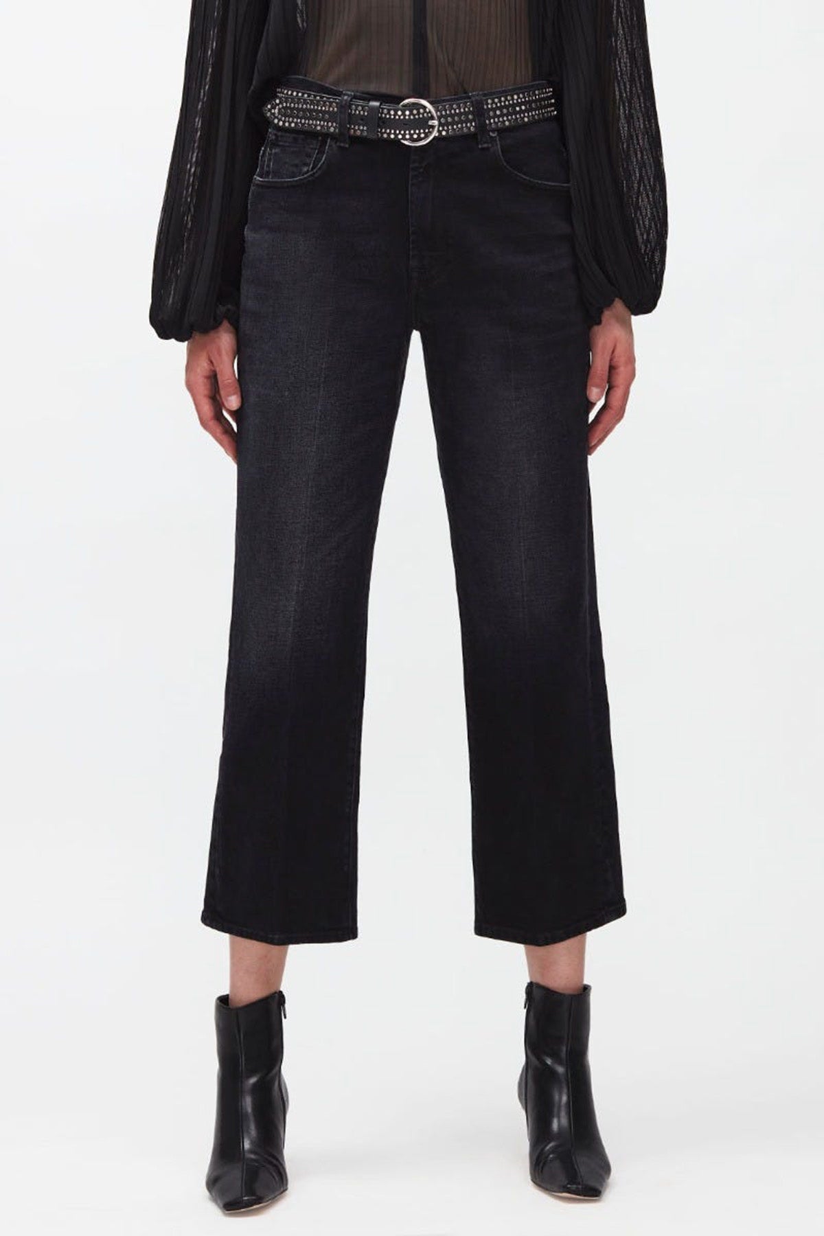 7 For All Mankind Modern Straight Fit Yüksek Bel Jeans-Libas Trendy Fashion Store