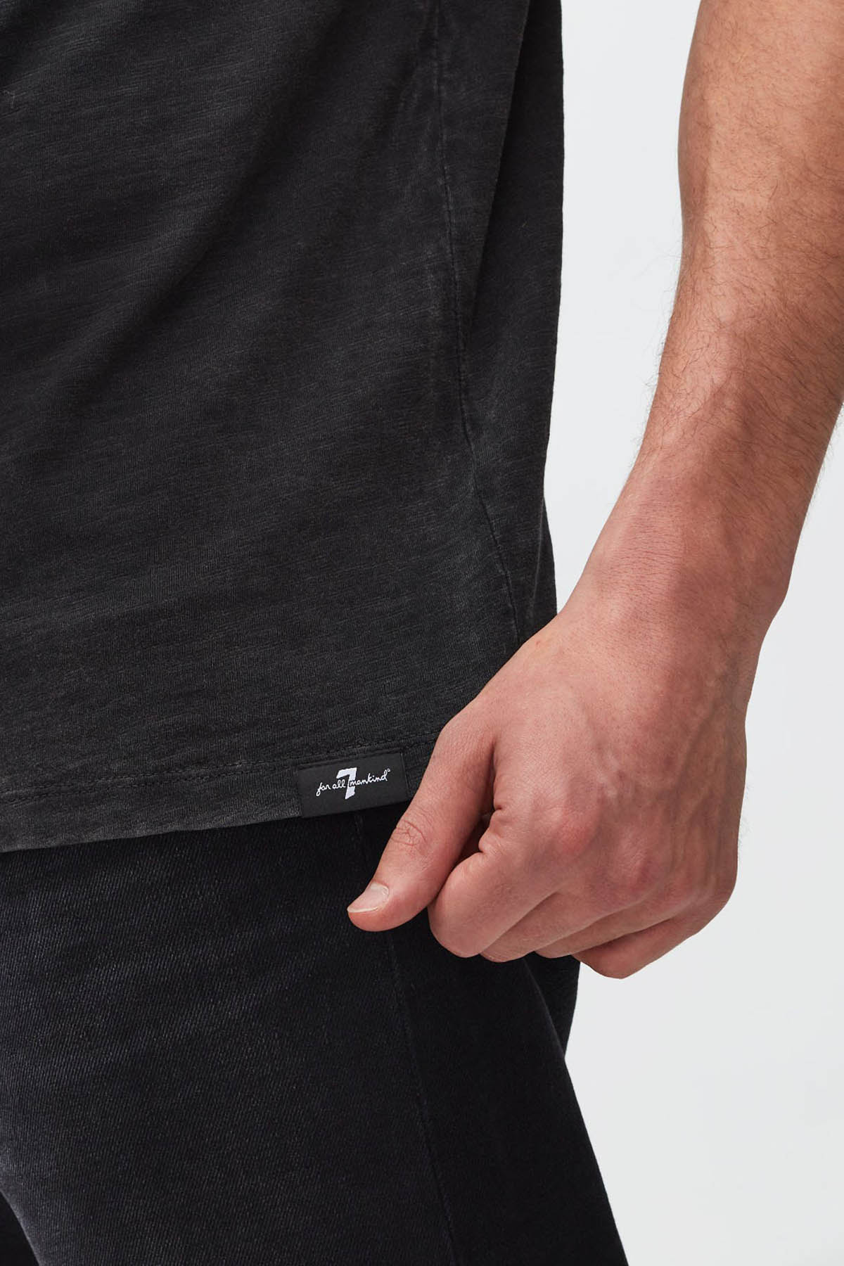 7 For All Mankind Yuvarlak Yaka Yıldızlı T-shirt-Libas Trendy Fashion Store