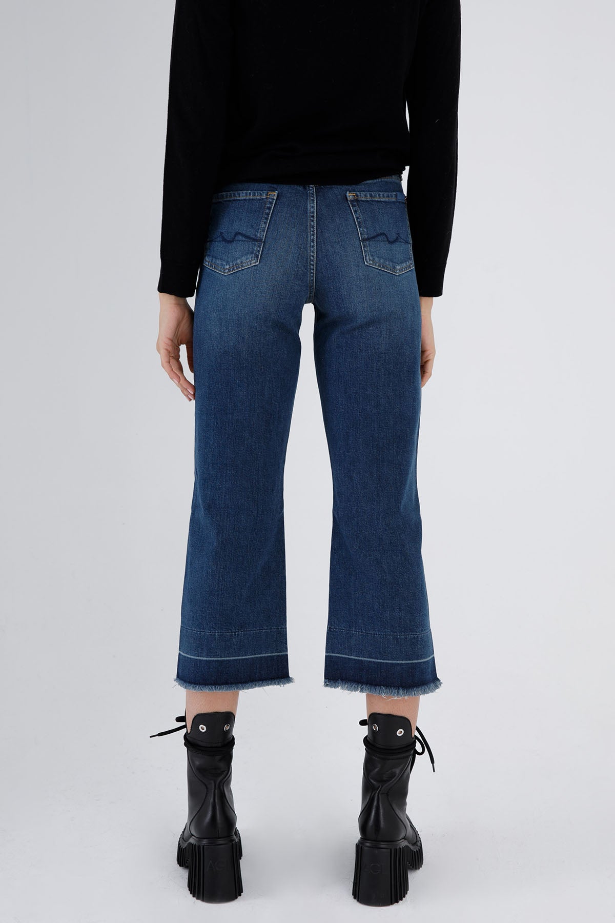 7 For All Mankind Alexa Cropped Streç Jeans-Libas Trendy Fashion Store