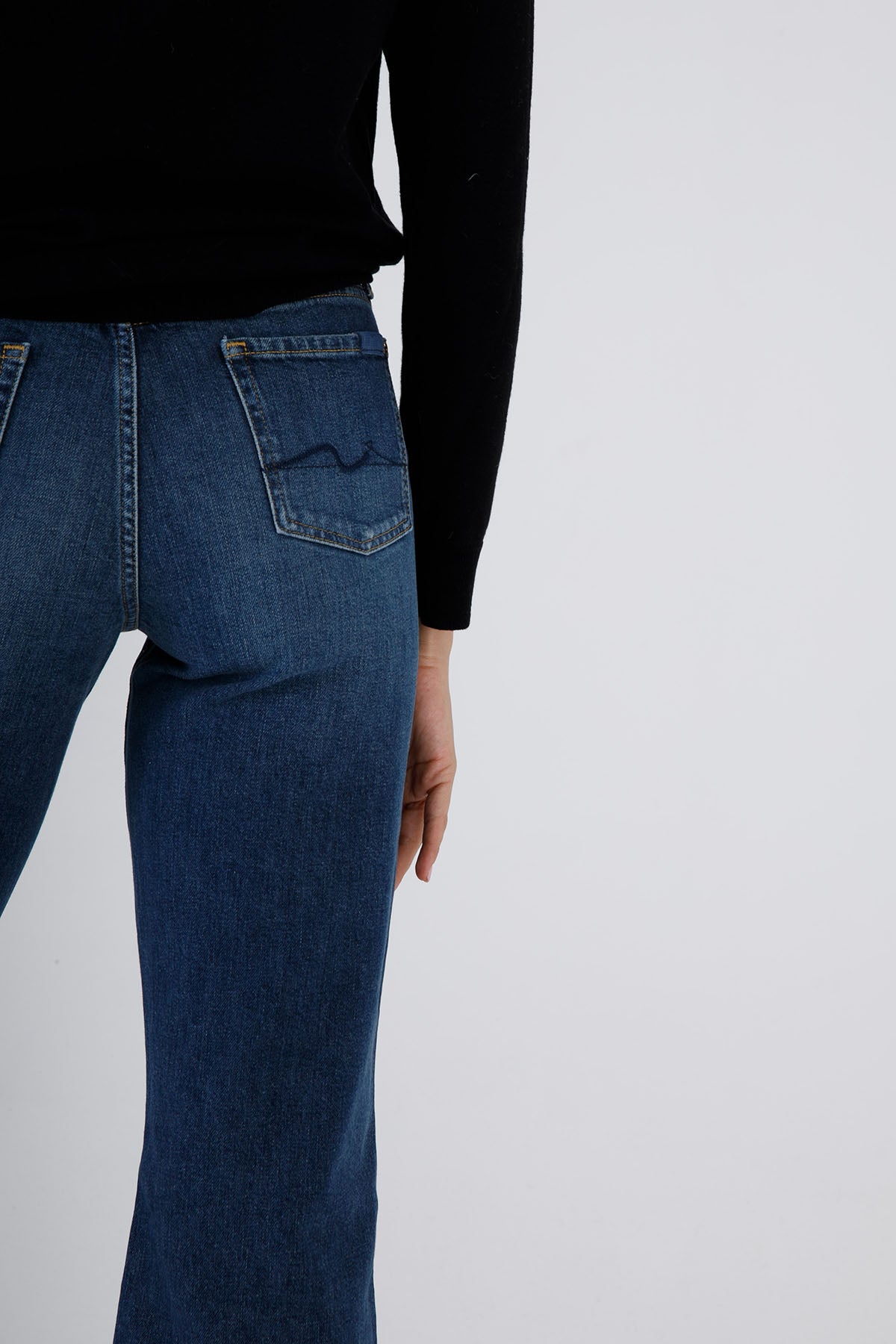 7 For All Mankind Alexa Cropped Streç Jeans-Libas Trendy Fashion Store