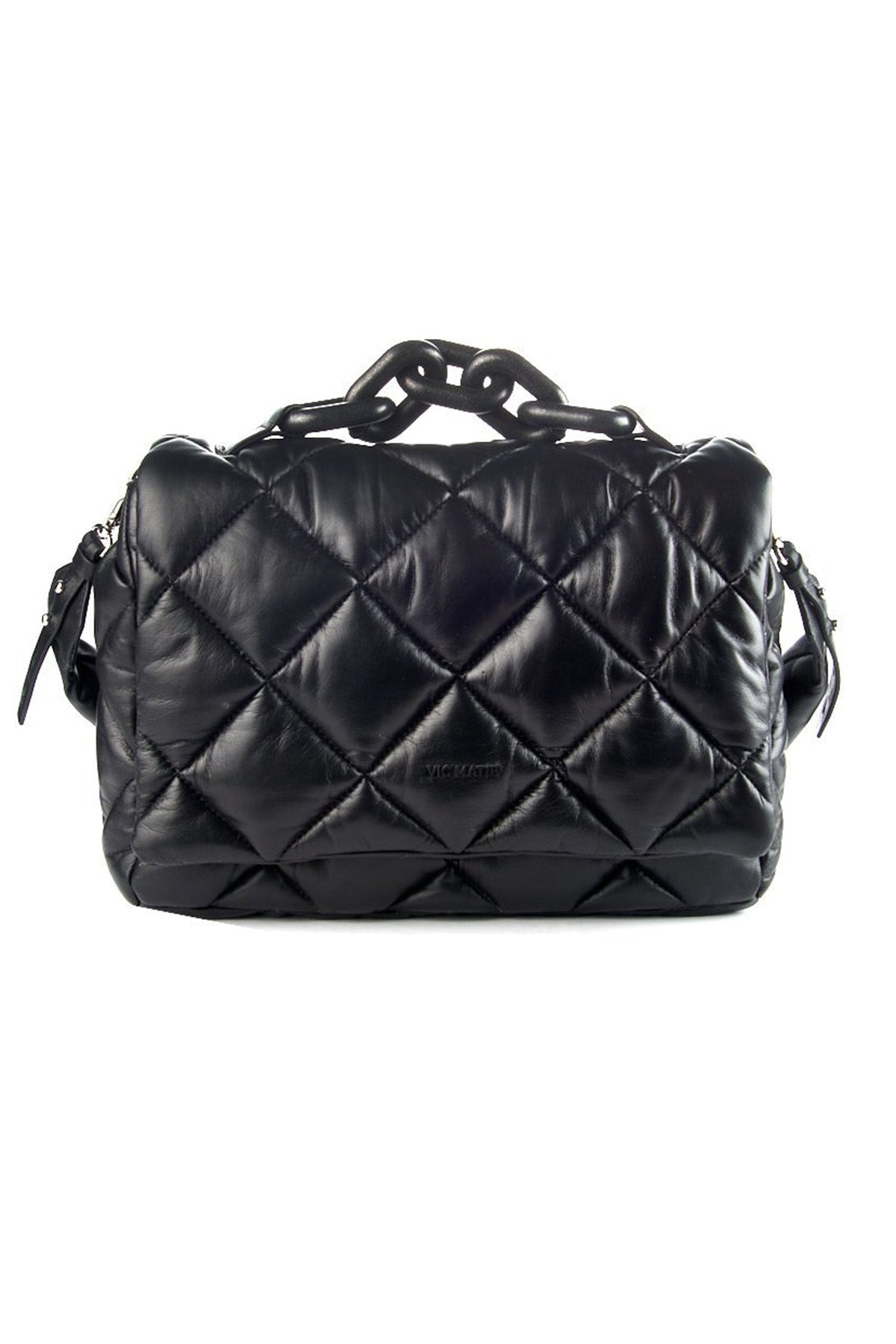 Vic Matie Dolgulu Deri Kapitone Çanta-Libas Trendy Fashion Store