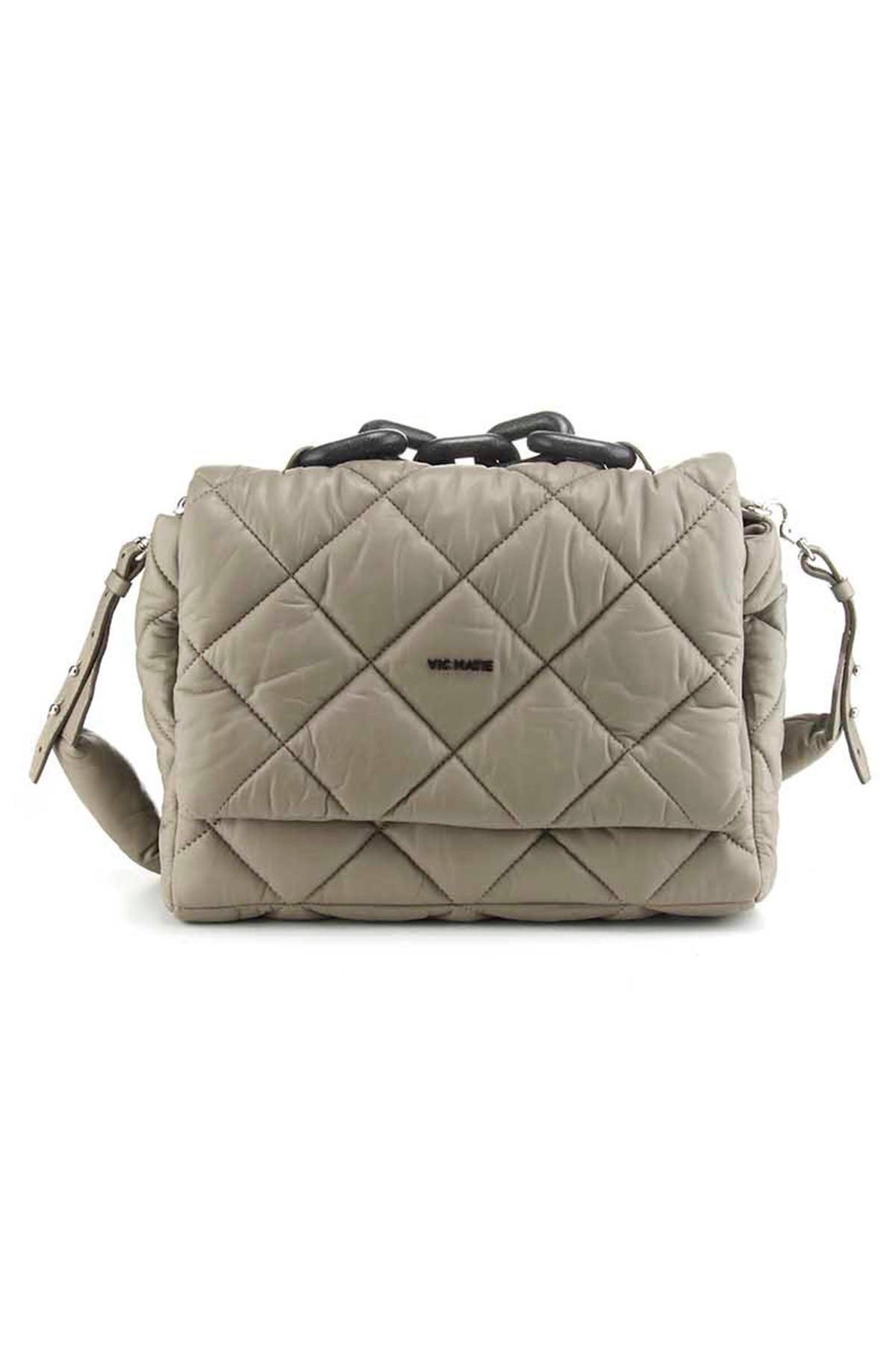 Vic Matie Dolgulu Deri Kapitone Çanta-Libas Trendy Fashion Store