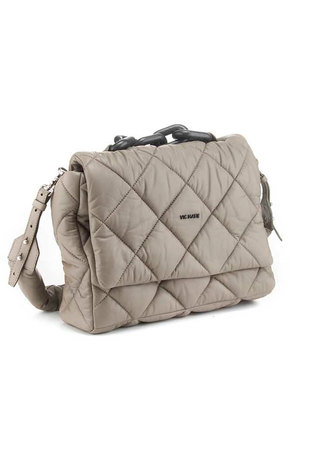 Vic Matie Dolgulu Deri Kapitone Çanta-Libas Trendy Fashion Store