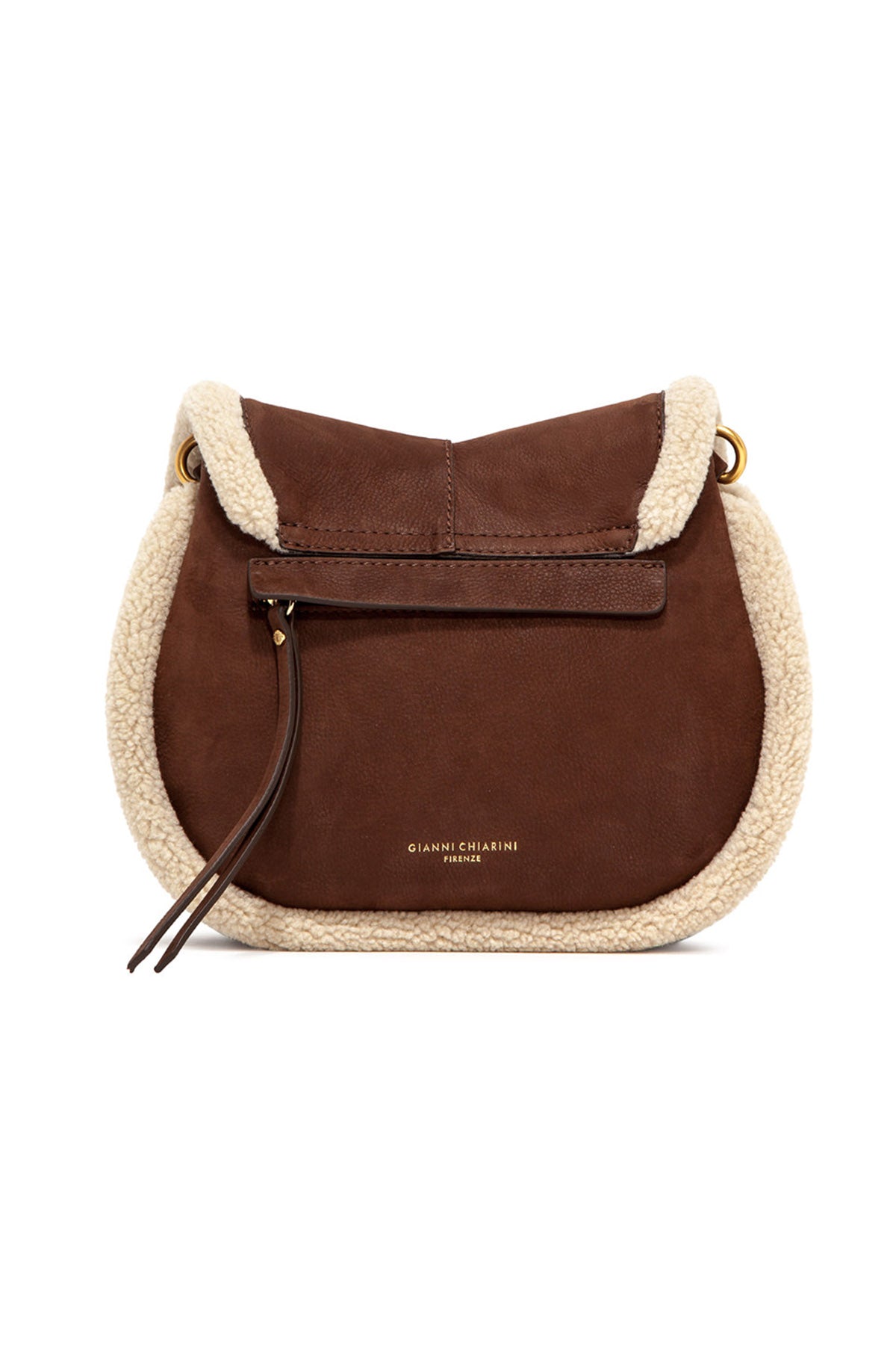 Gianni Chiarini Helena Shearling Kürk Detaylı Süet Deri Çanta-Libas Trendy Fashion Store