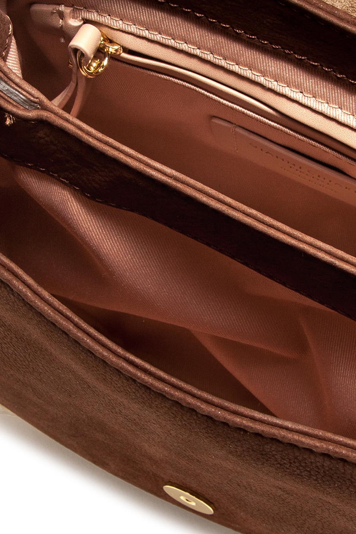 Gianni Chiarini Helena Shearling Kürk Detaylı Süet Deri Çanta-Libas Trendy Fashion Store