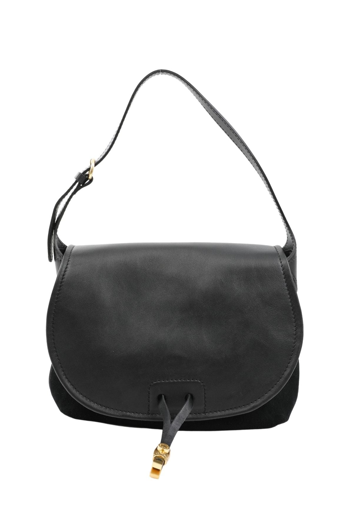 Gianni Chiarini Demi Deri Kapaklı Süet Çanta-Libas Trendy Fashion Store