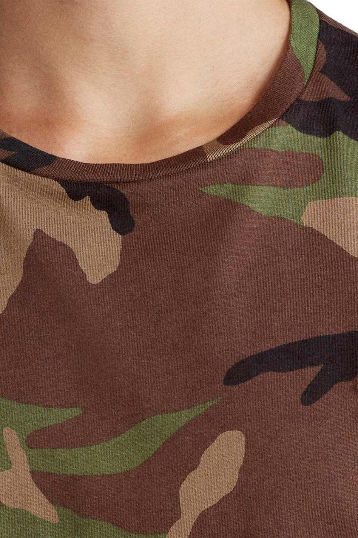 Polo Ralph Lauren Custom Slim Fit Kamuflaj Desenli T-shirt-Libas Trendy Fashion Store