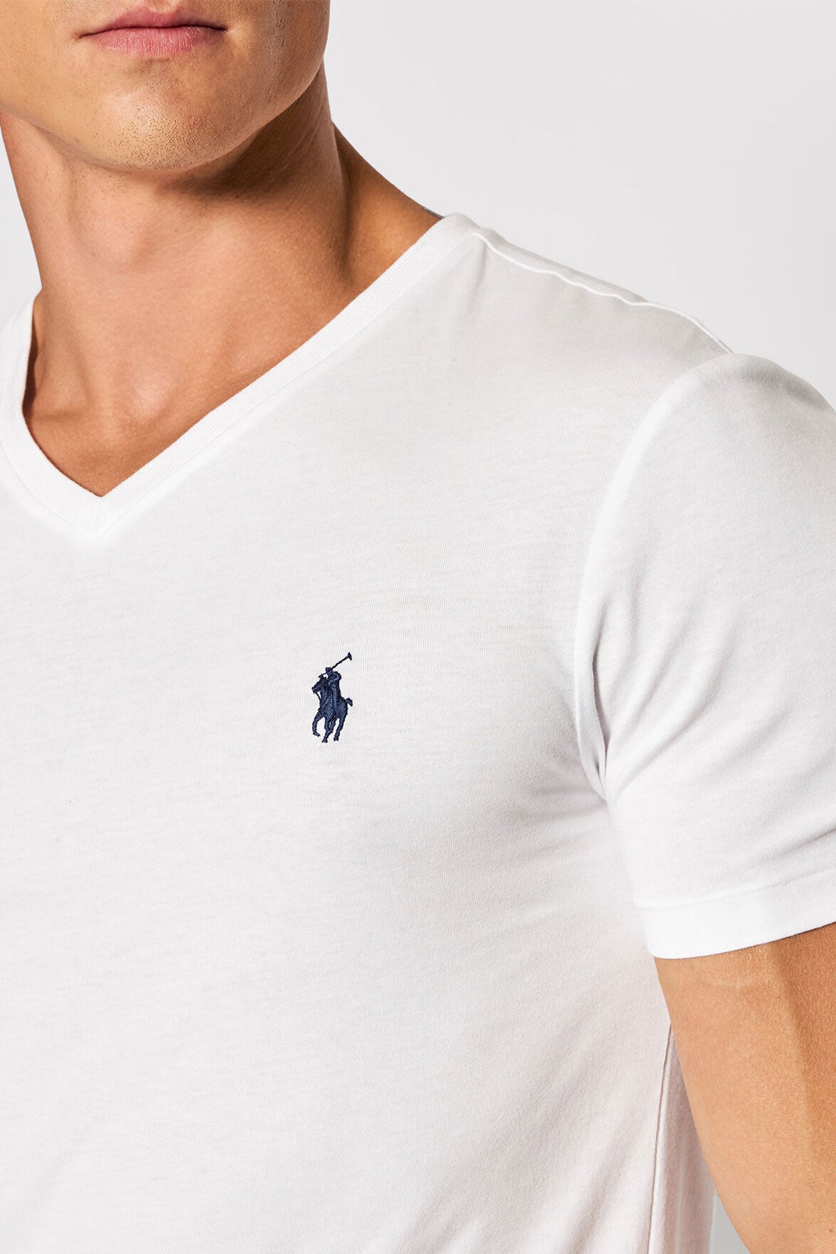 Polo Ralph Lauren Custom Slim Fit V Yaka T-shirt-Libas Trendy Fashion Store