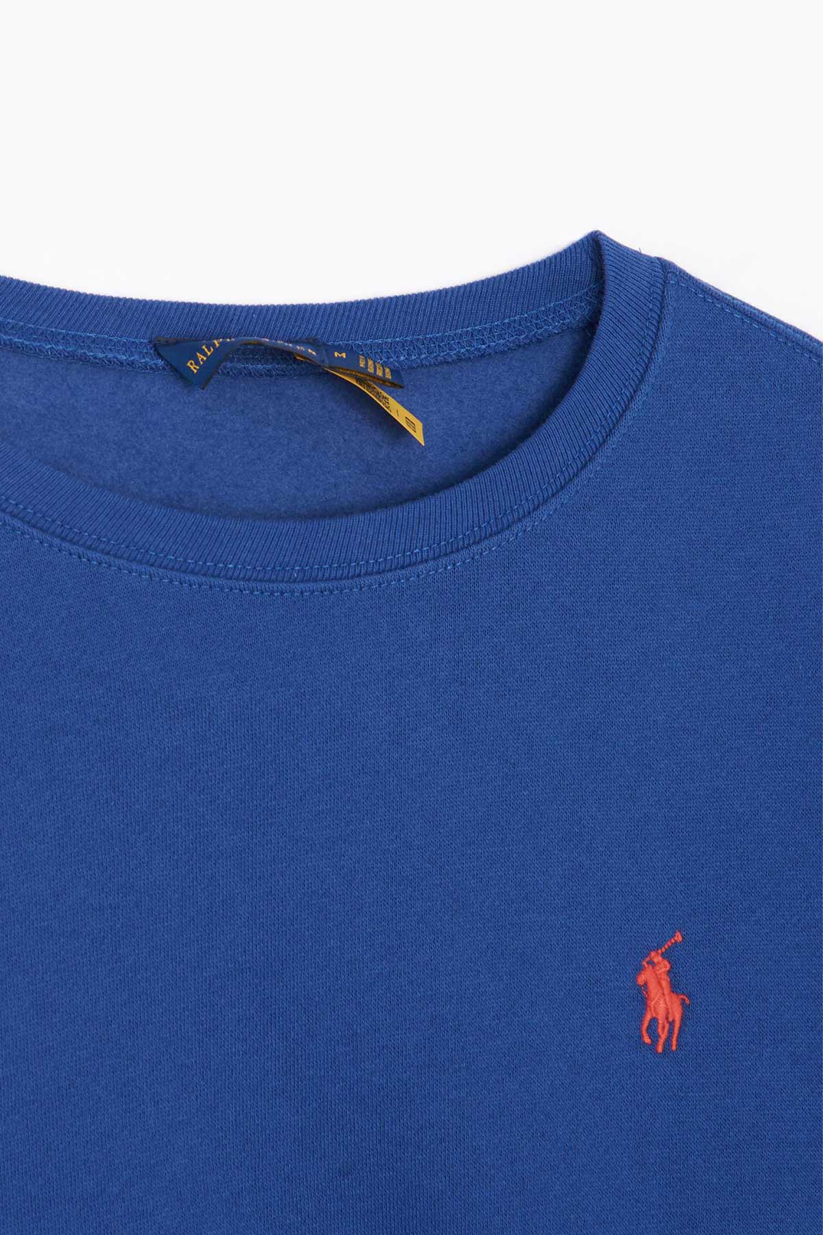 Polo Ralph Lauren Logolu Kolu Şeritli Sweatshirt-Libas Trendy Fashion Store