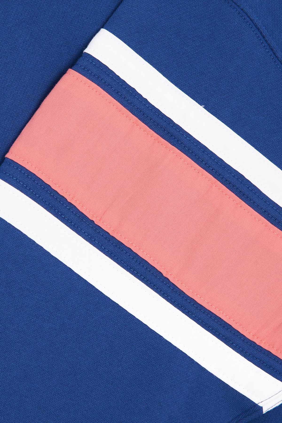 Polo Ralph Lauren Logolu Kolu Şeritli Sweatshirt-Libas Trendy Fashion Store