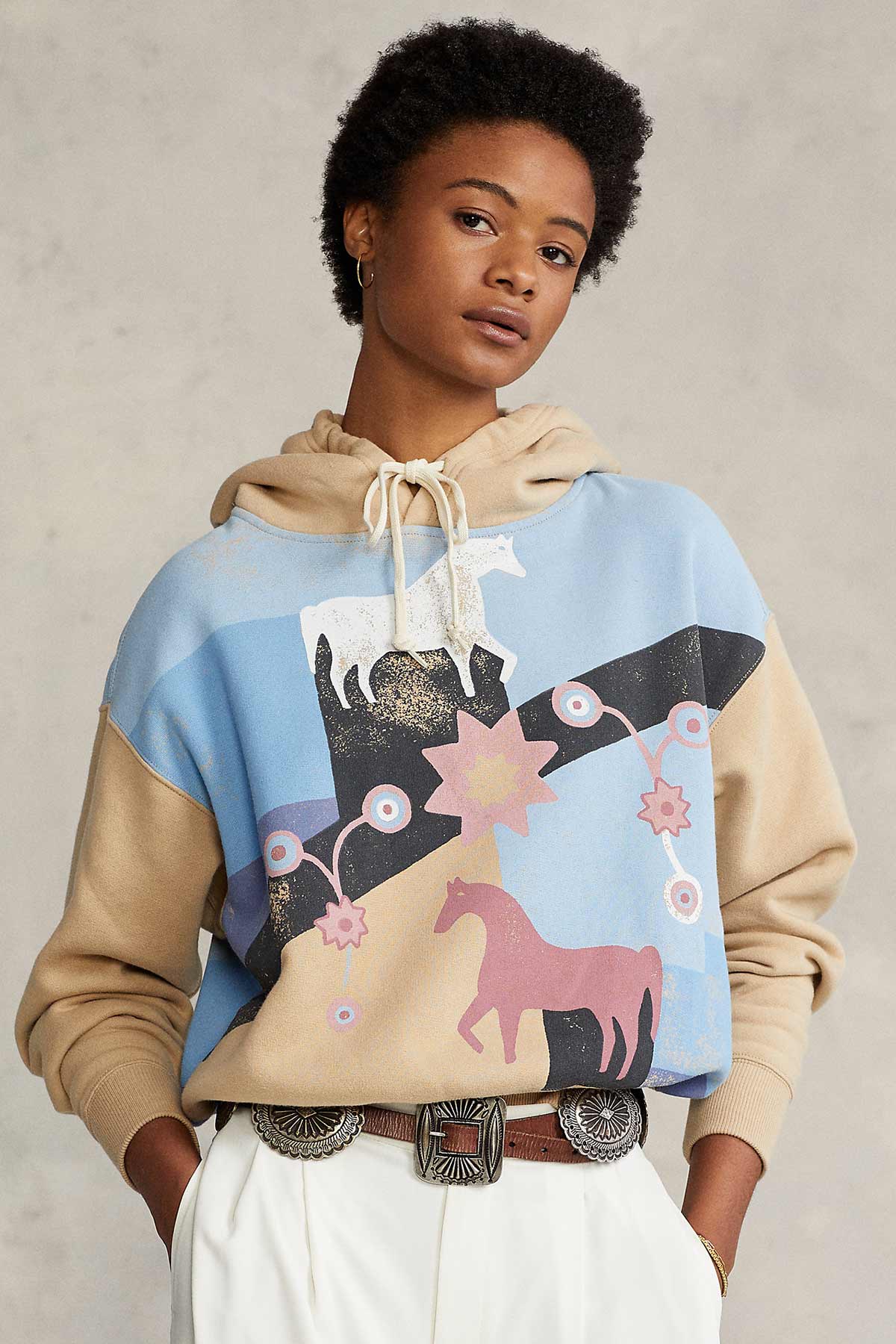 Polo Ralph Lauren Kapüşonlu Desenli Sweatshirt-Libas Trendy Fashion Store