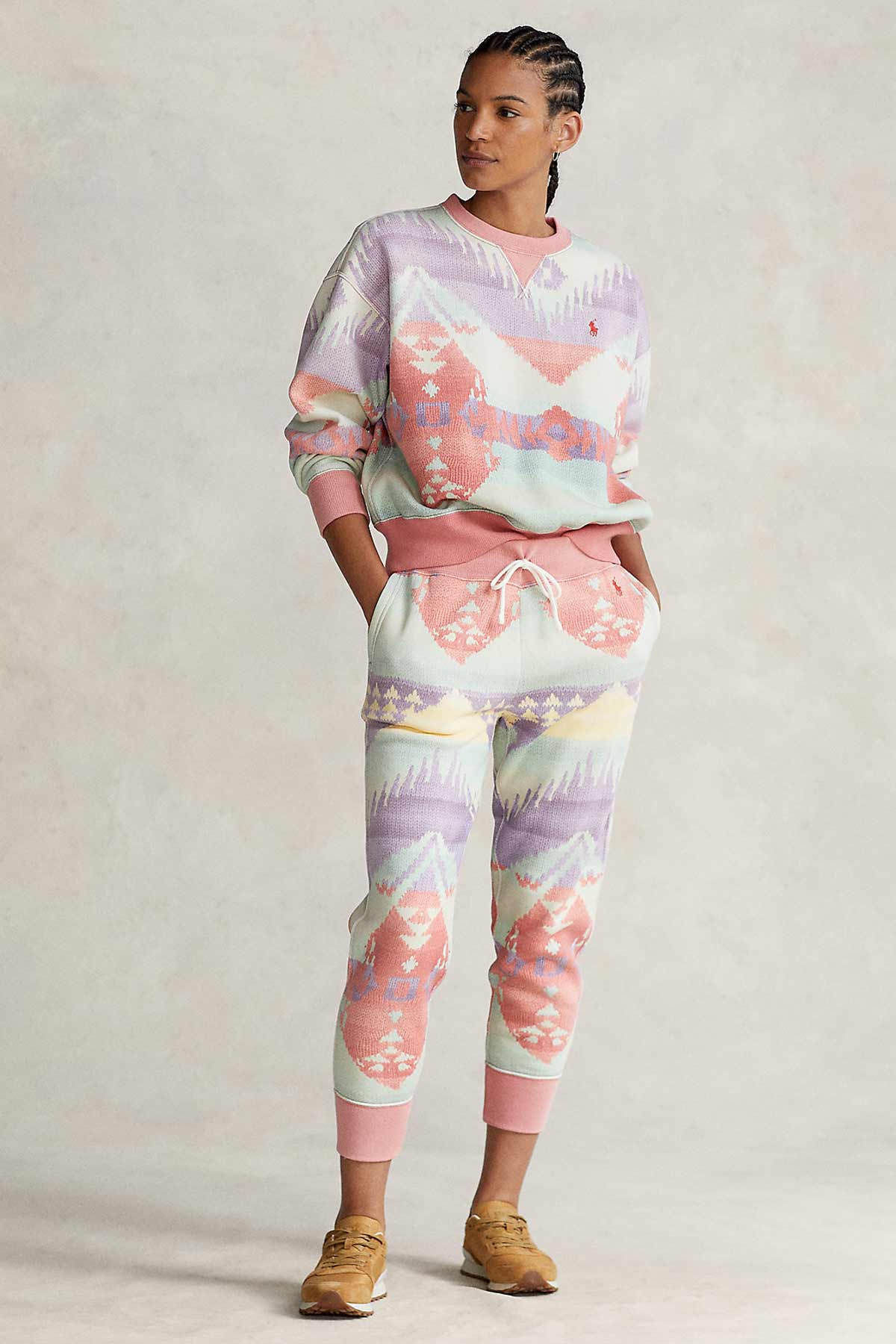 Polo Ralph Lauren Etnik Desenli Sweatshirt-Libas Trendy Fashion Store