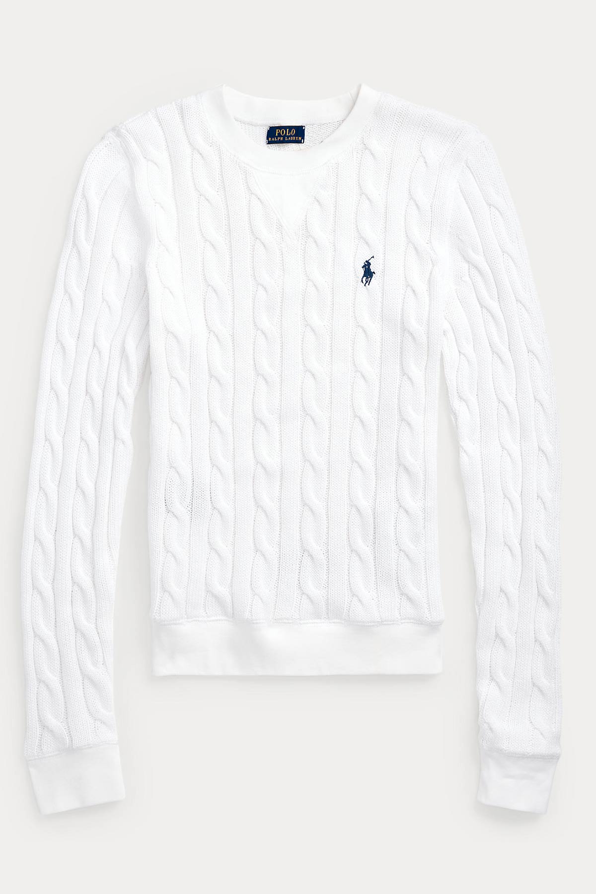 Polo Ralph Lauren Yuvarlak Yaka Saç Örgü Triko-Libas Trendy Fashion Store