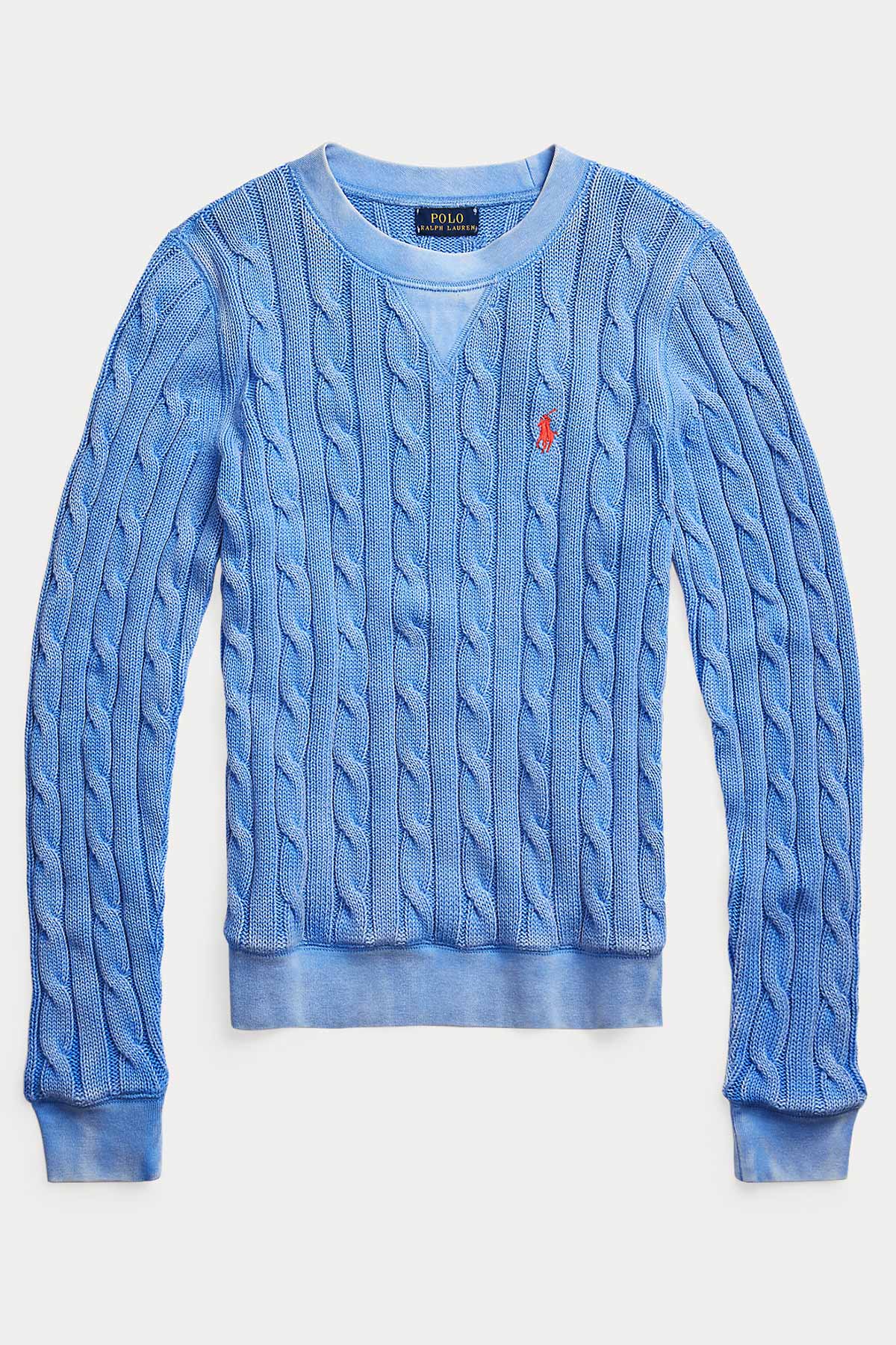 Polo Ralph Lauren Yuvarlak Yaka Saç Örgü Triko-Libas Trendy Fashion Store