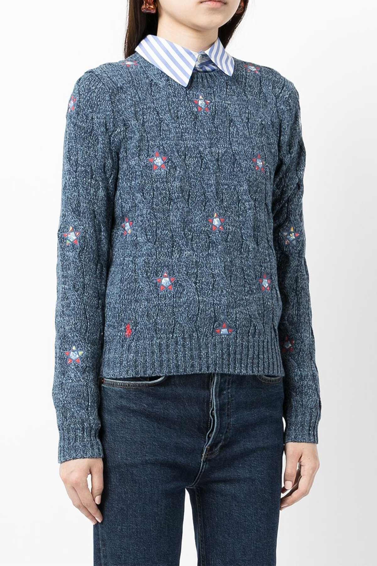 Polo Ralph Lauren Yuvarlak Yaka Saç Örgü Triko-Libas Trendy Fashion Store