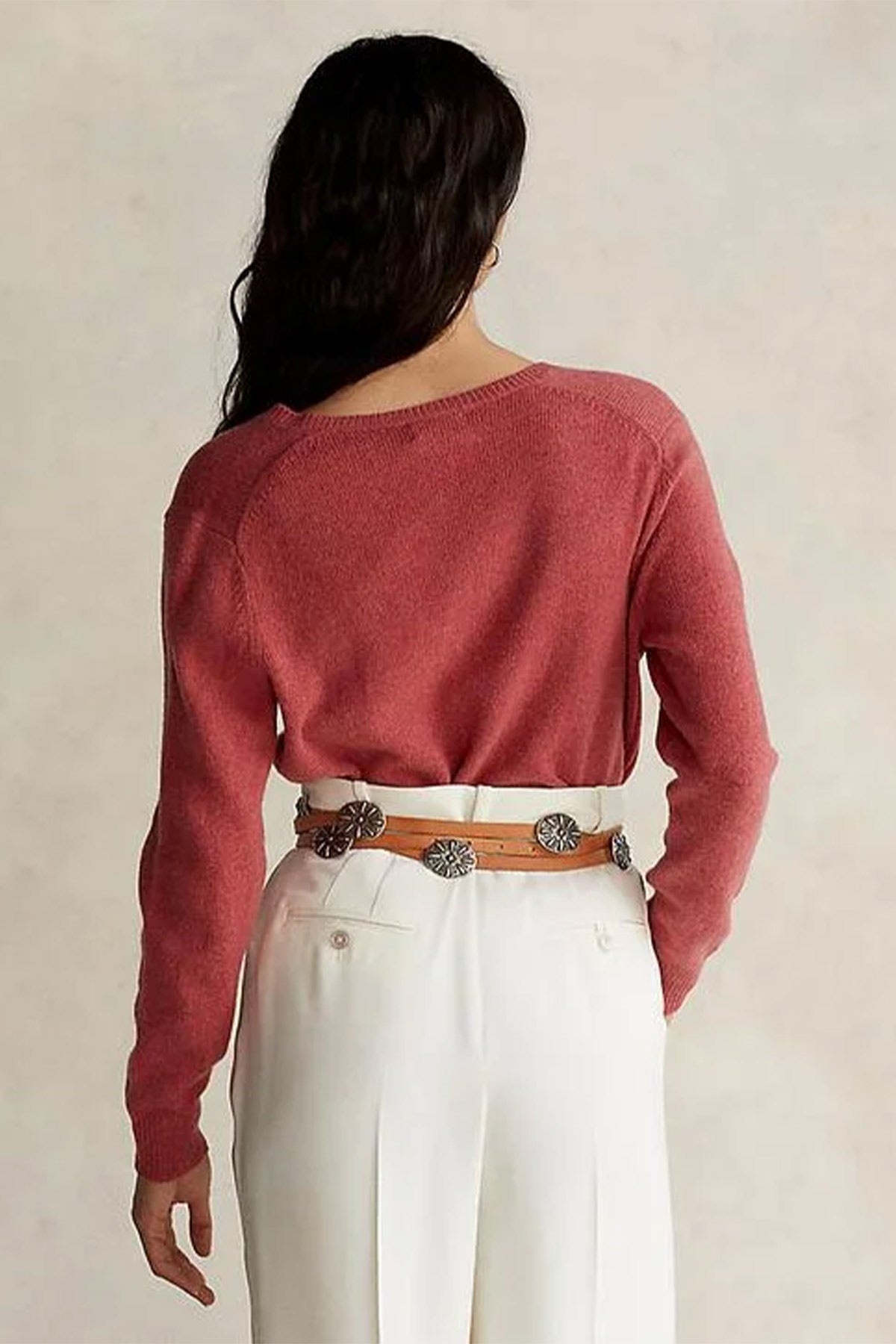 Polo Ralph Lauren V Yaka Kaşmirli Yün Triko-Libas Trendy Fashion Store