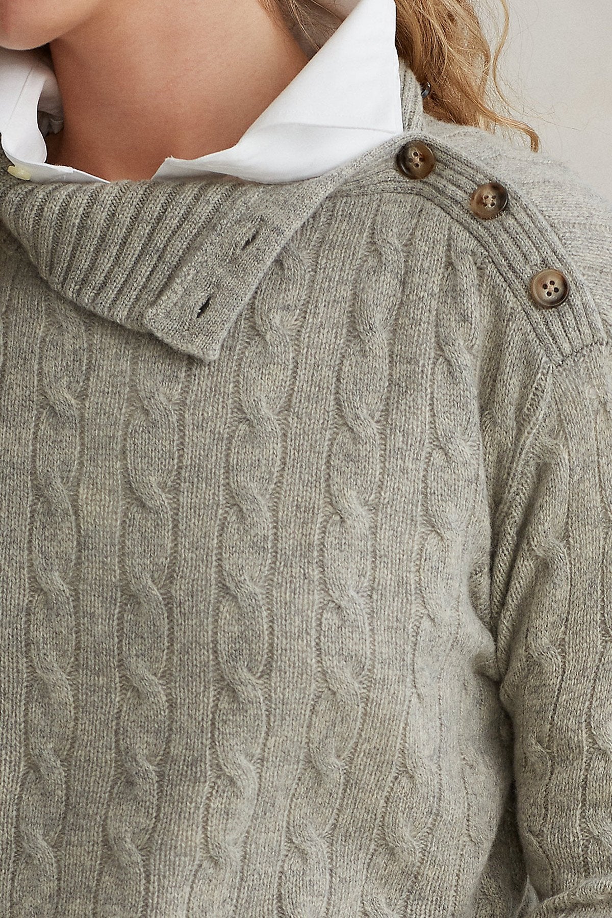 Polo Ralph Lauren Geniş Kesim Balıkçı Yaka Kaşmirli Triko-Libas Trendy Fashion Store