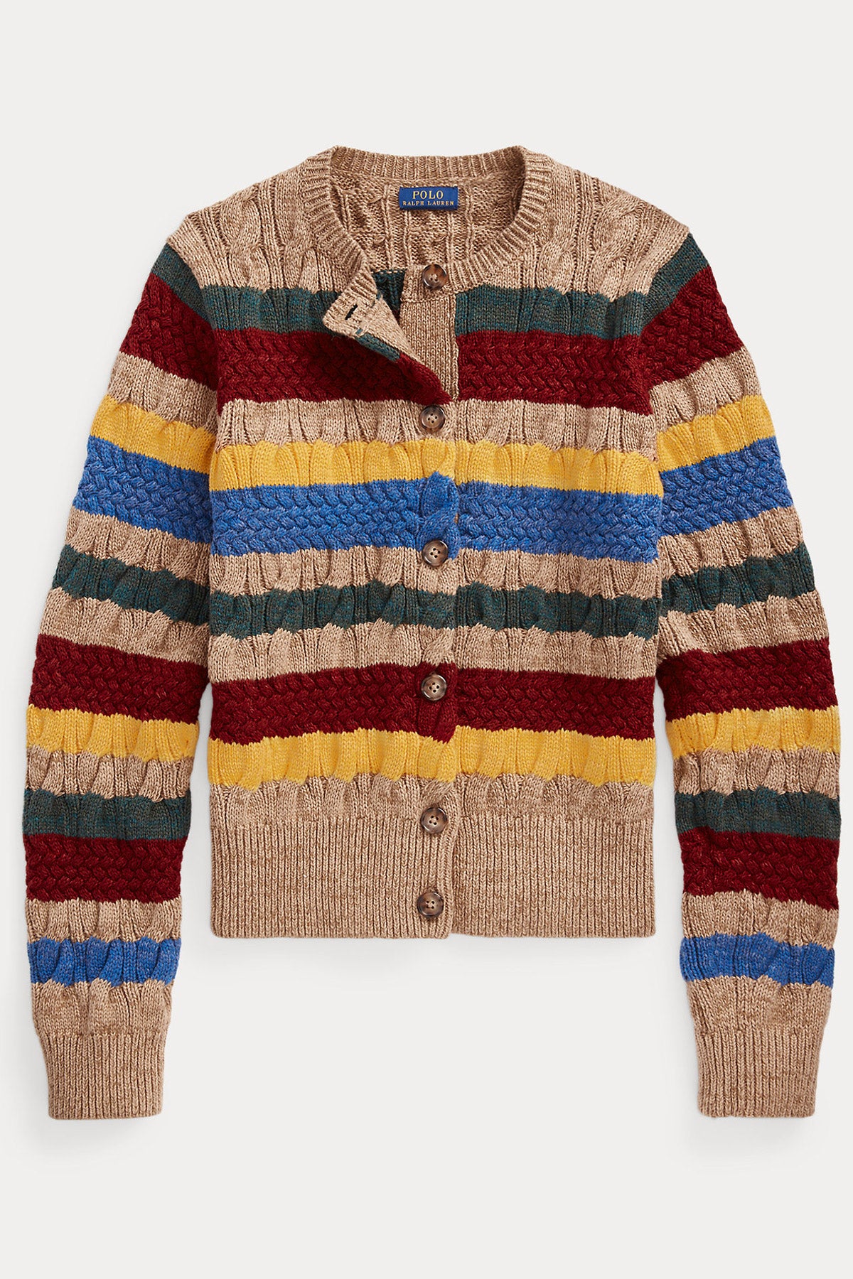 Polo Ralph Lauren Çok Renkli Saç Örgü Triko Ceket-Libas Trendy Fashion Store