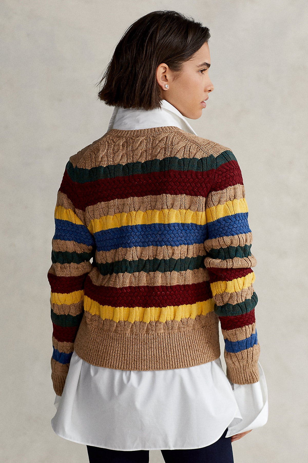 Polo Ralph Lauren Çok Renkli Saç Örgü Triko Ceket-Libas Trendy Fashion Store