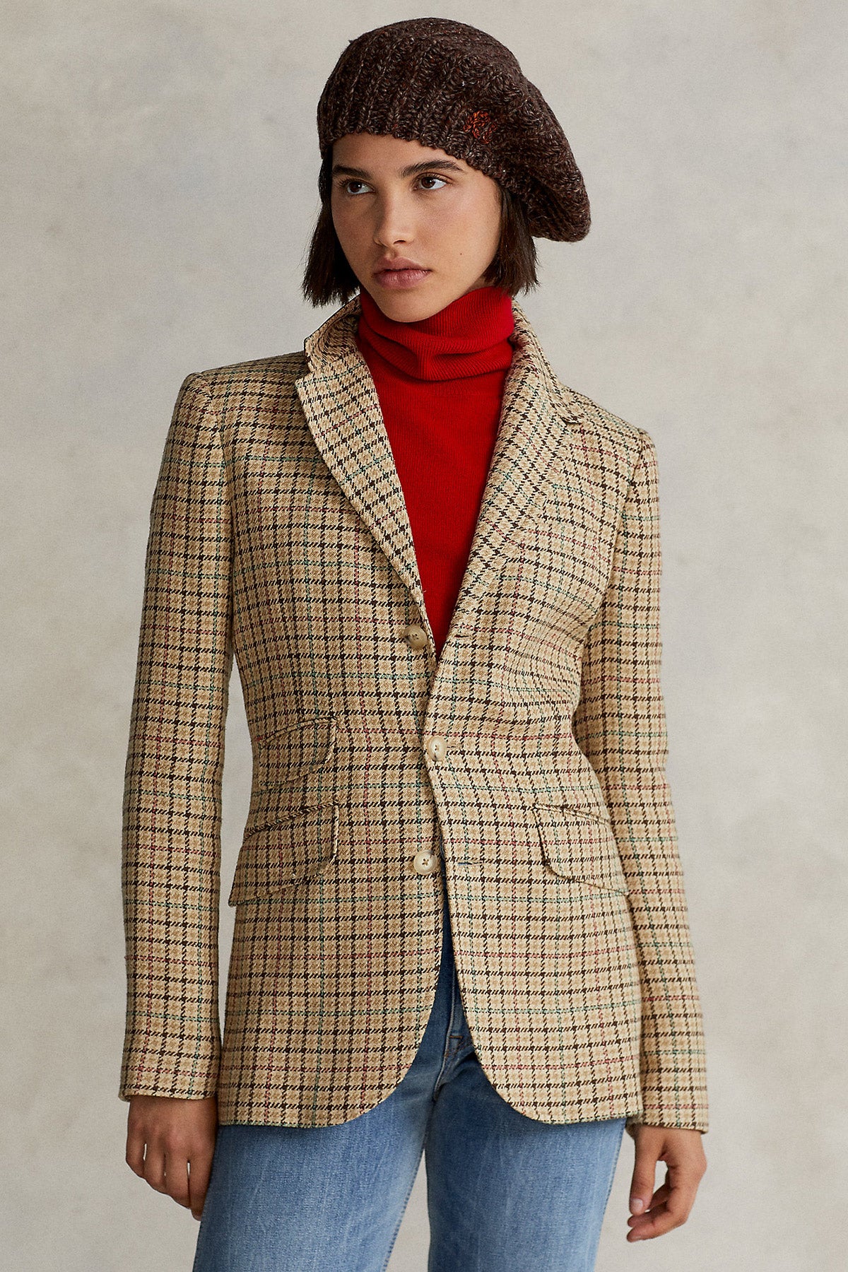 Polo Ralph Lauren İpek Keten Keten Blazer Ceket-Libas Trendy Fashion Store