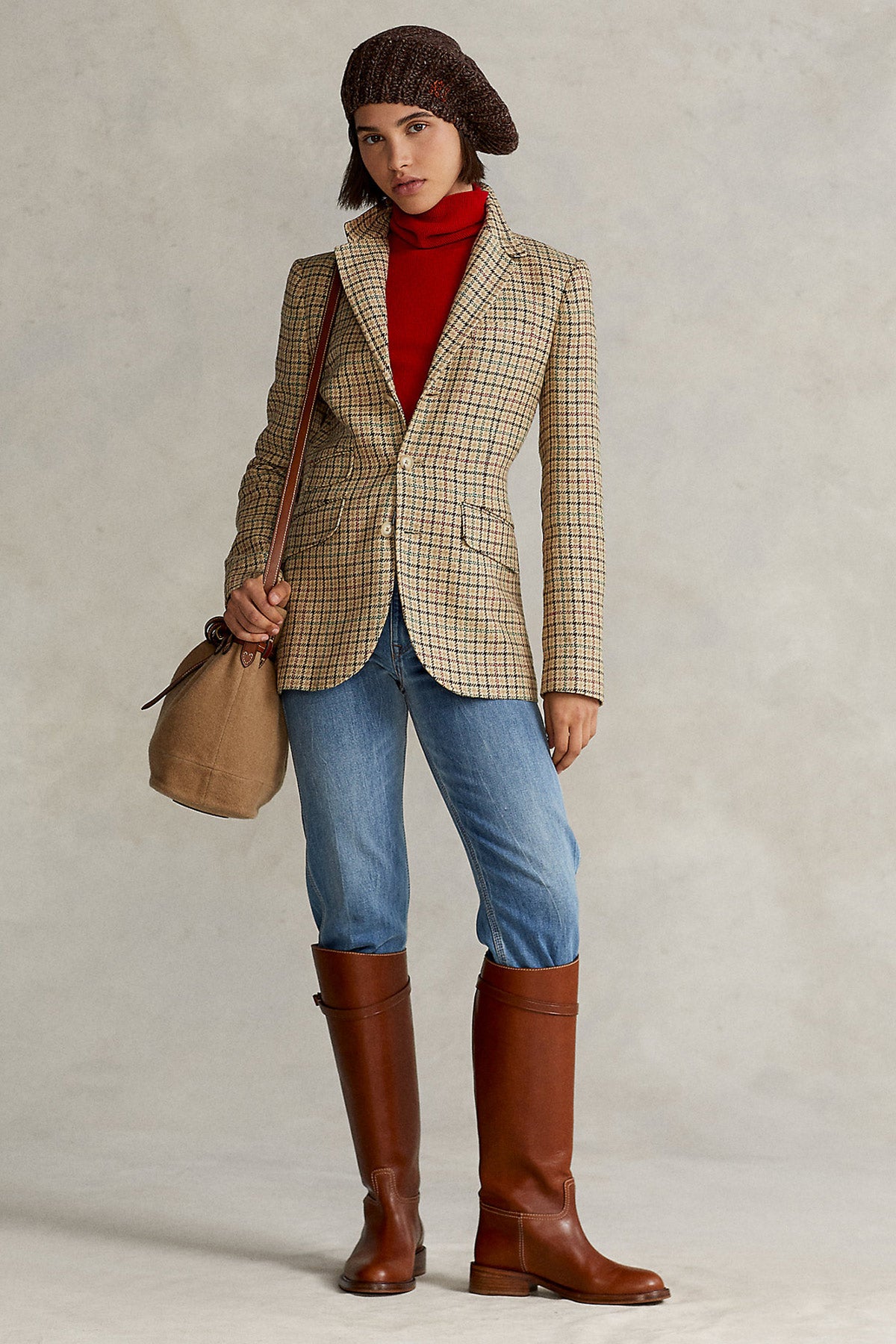 Polo Ralph Lauren İpek Keten Keten Blazer Ceket-Libas Trendy Fashion Store