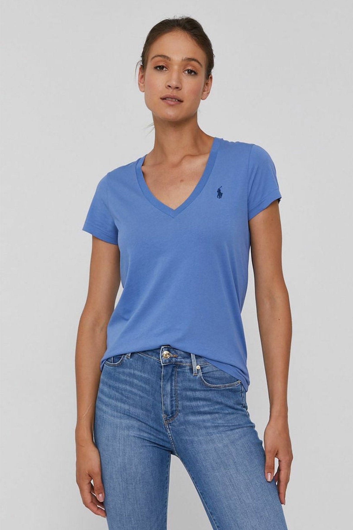 Polo Ralph Lauren Custom Fit V Yaka T-shirt-Libas Trendy Fashion Store