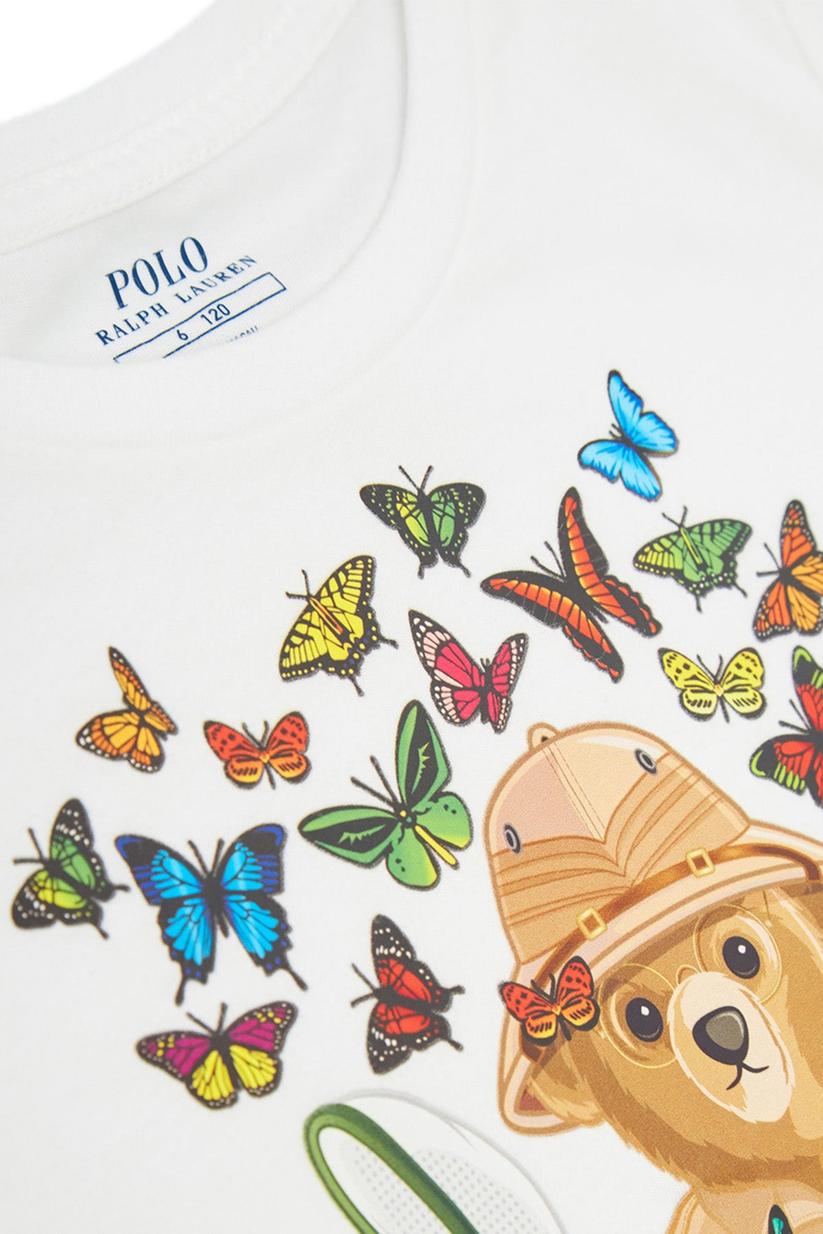 Polo Ralph Lauren Kids 5-6 Yaş Kız Çocuk Polo Bear T-shirt-Libas Trendy Fashion Store