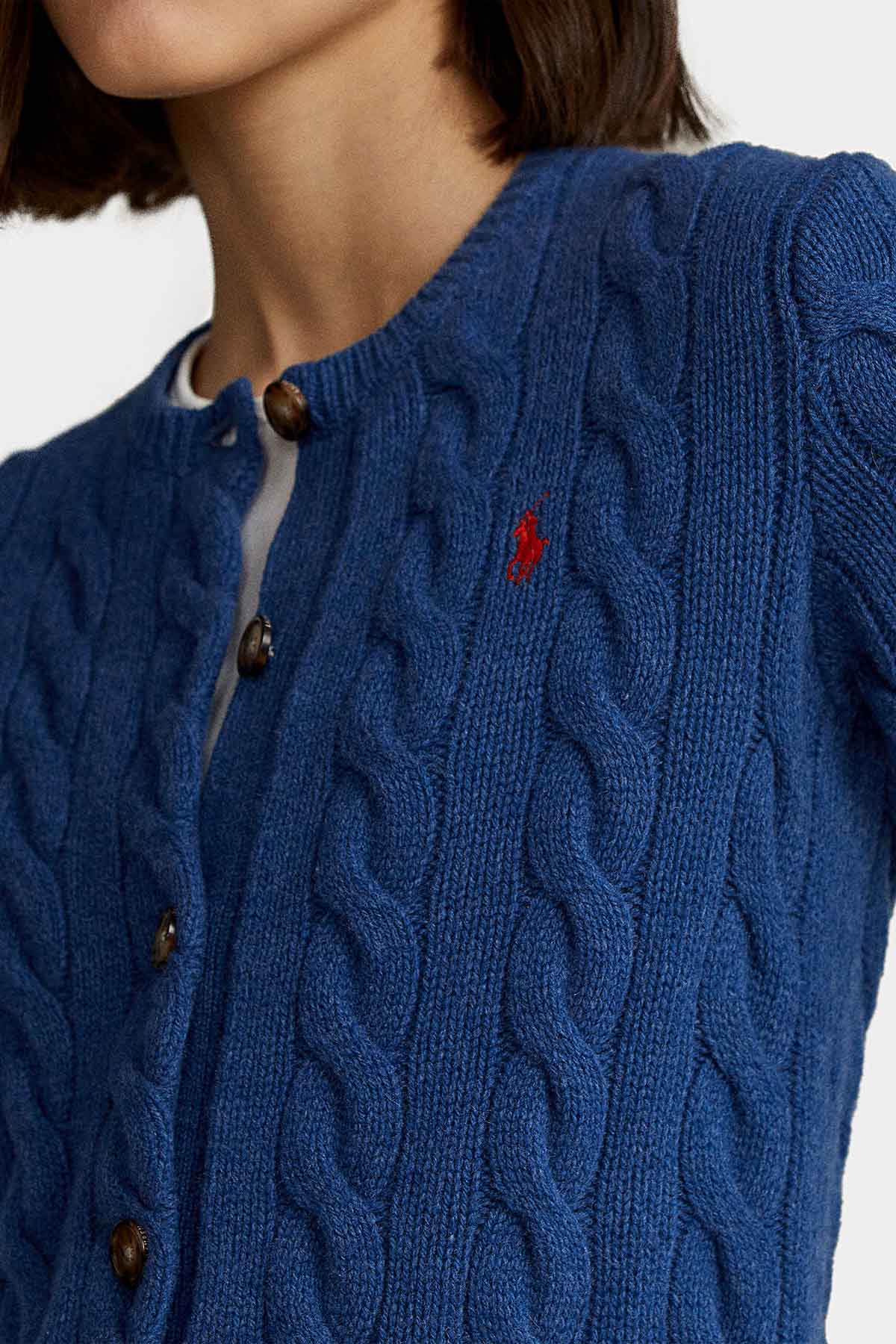 Polo Ralph Lauren Saç Örgü Kaşmirli Triko Ceket-Libas Trendy Fashion Store