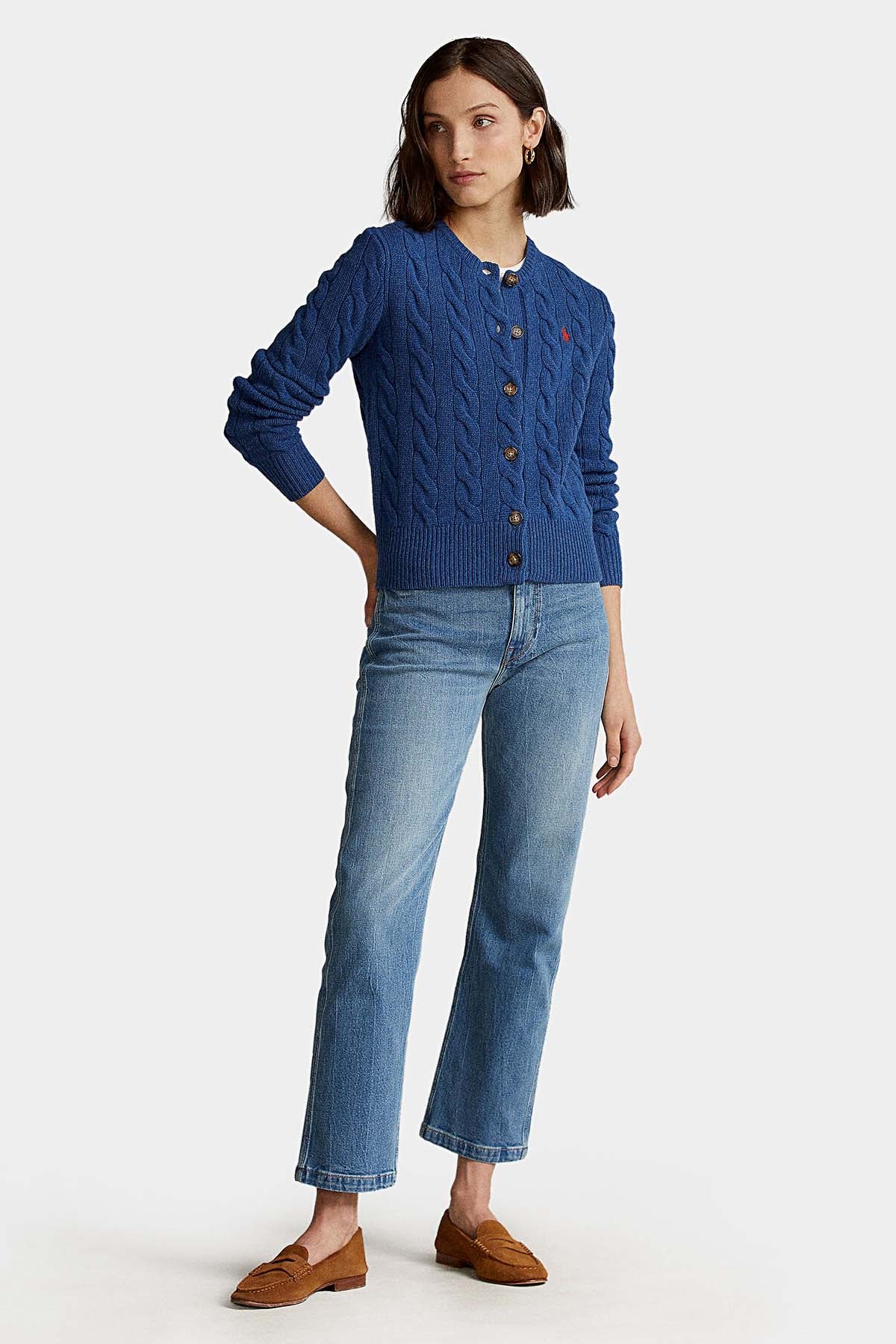 Polo Ralph Lauren Saç Örgü Kaşmirli Triko Ceket-Libas Trendy Fashion Store