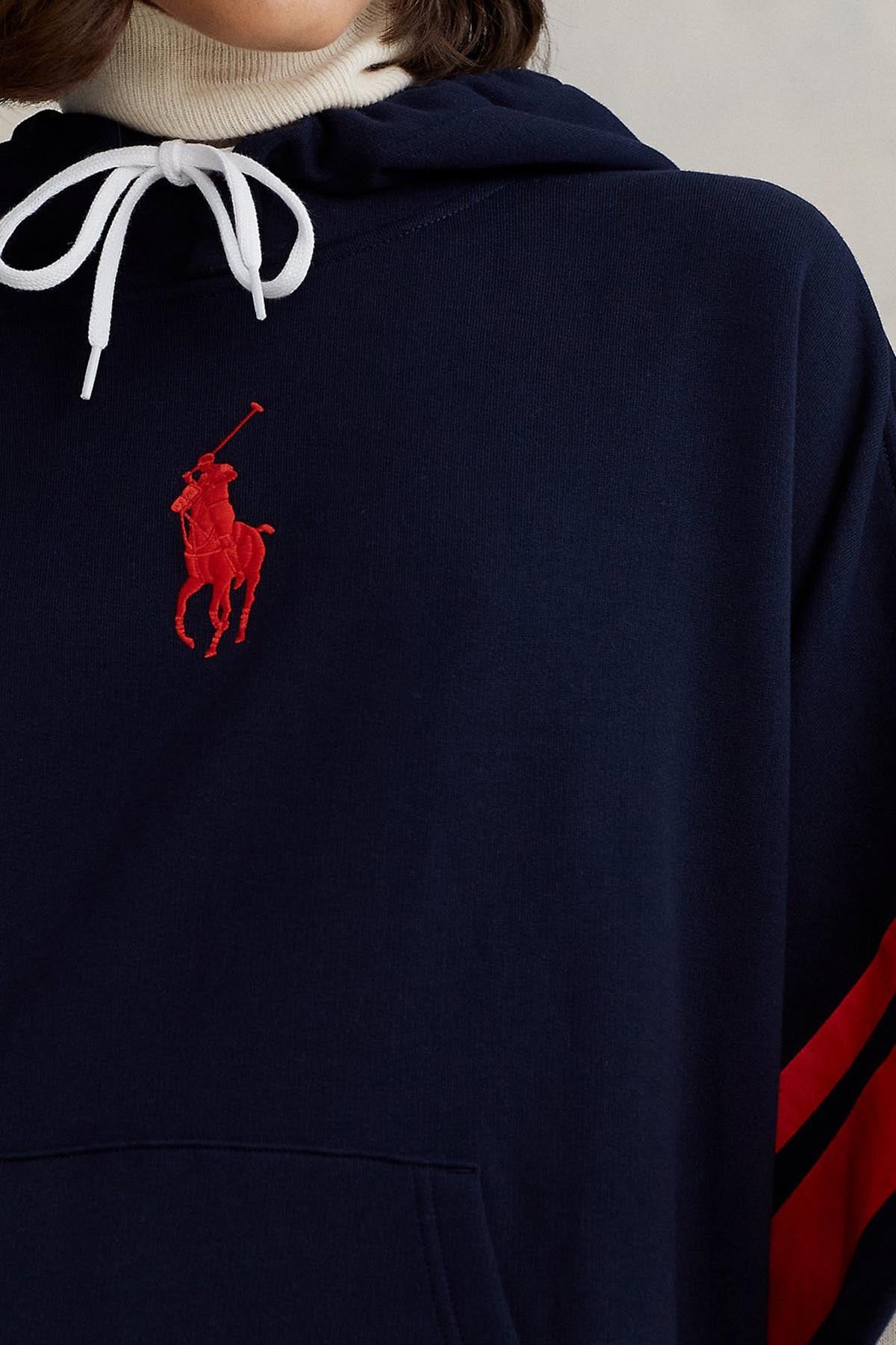 Polo Ralph Lauren Kapüşonlu Geniş Kesim Panço-Libas Trendy Fashion Store