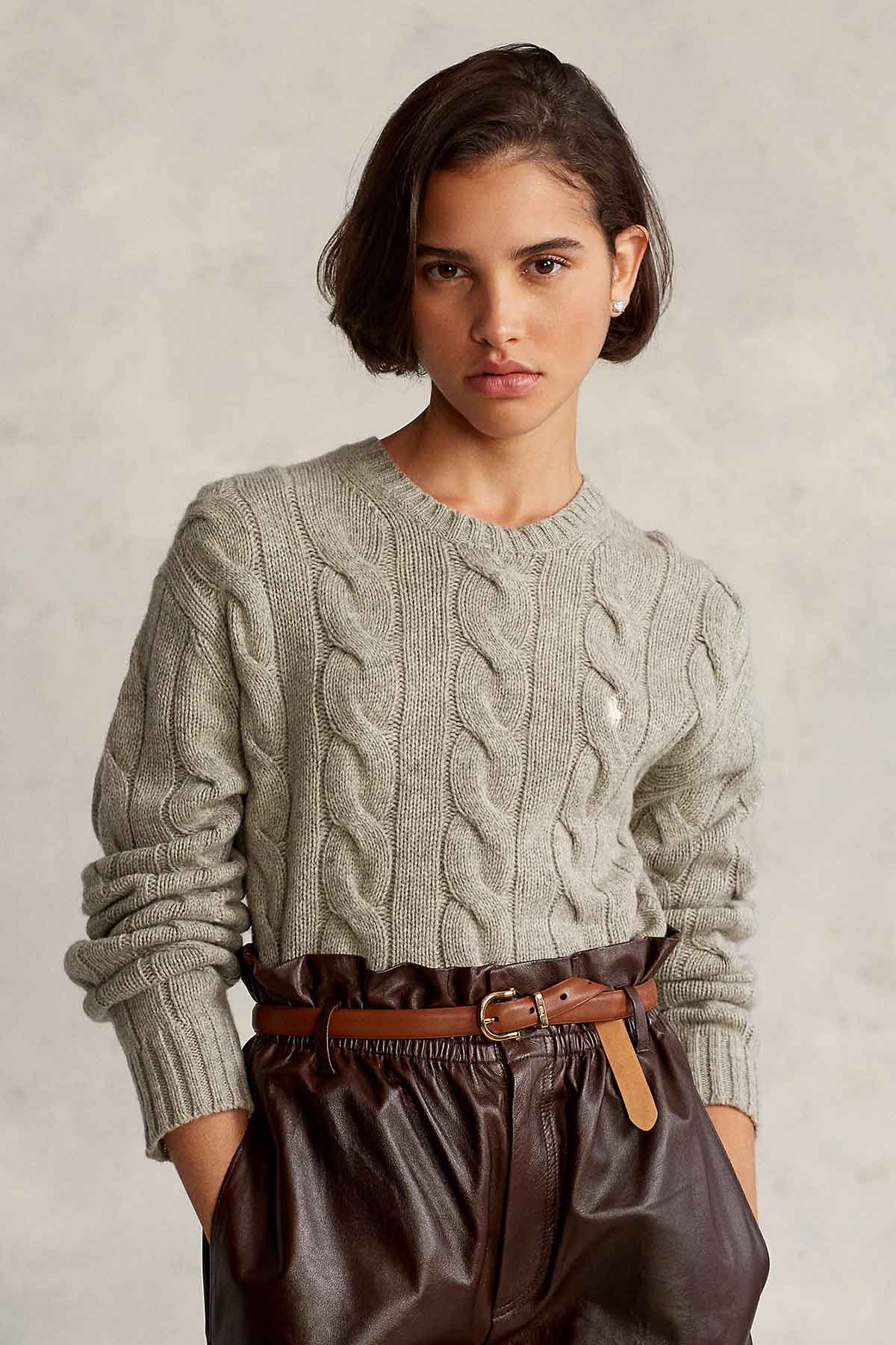 Polo Ralph Lauren Saç Örgü Kaşmirli Triko-Libas Trendy Fashion Store