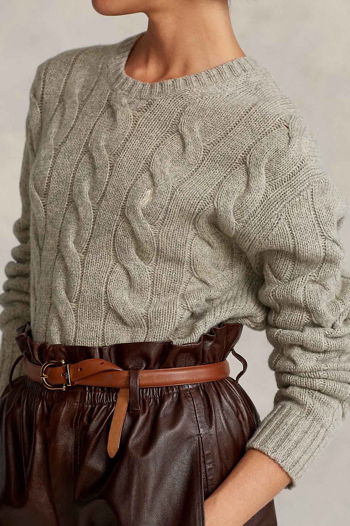 Polo Ralph Lauren Saç Örgü Kaşmirli Triko-Libas Trendy Fashion Store